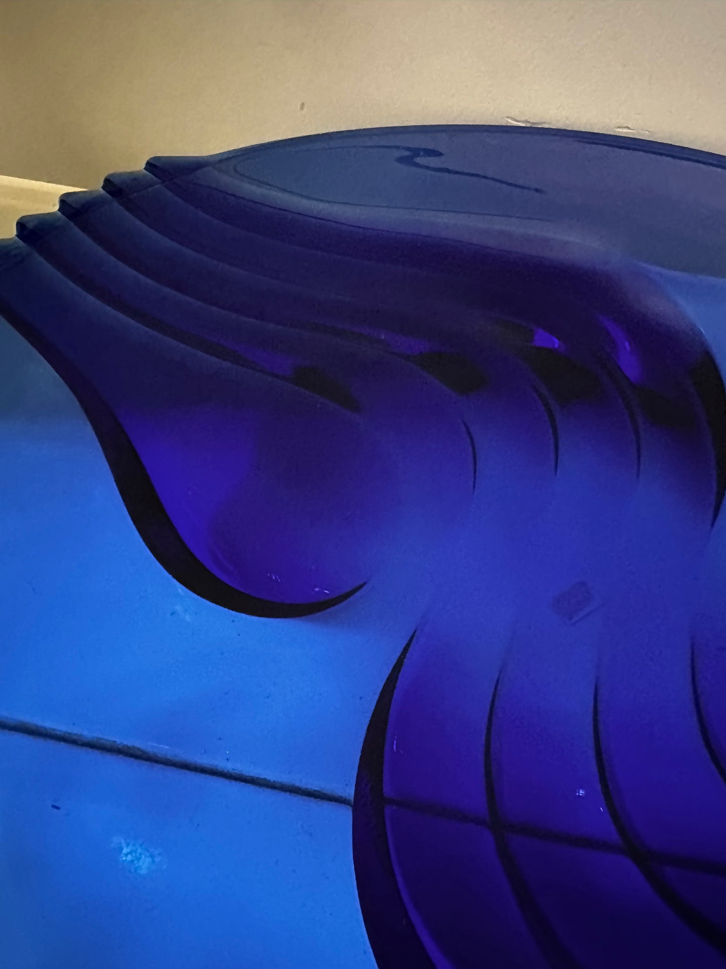 Art deco glazen schaal