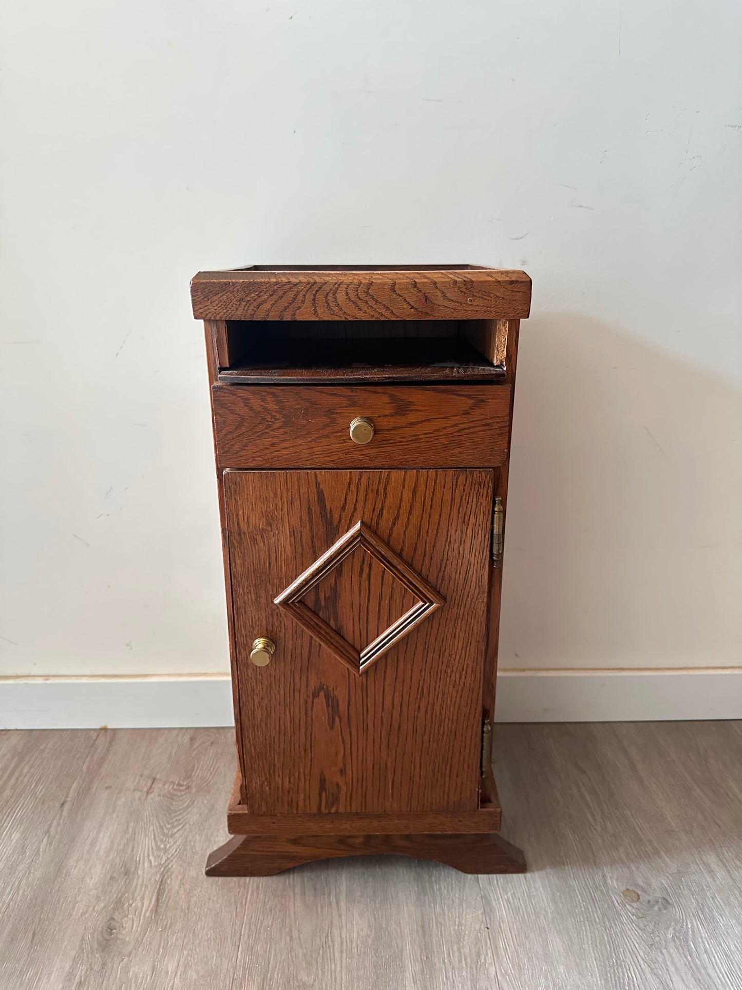 Telefoonkastje hout vintage