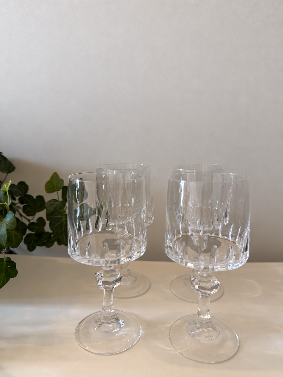 Set van 4 Cristal D’argue wijnglazen