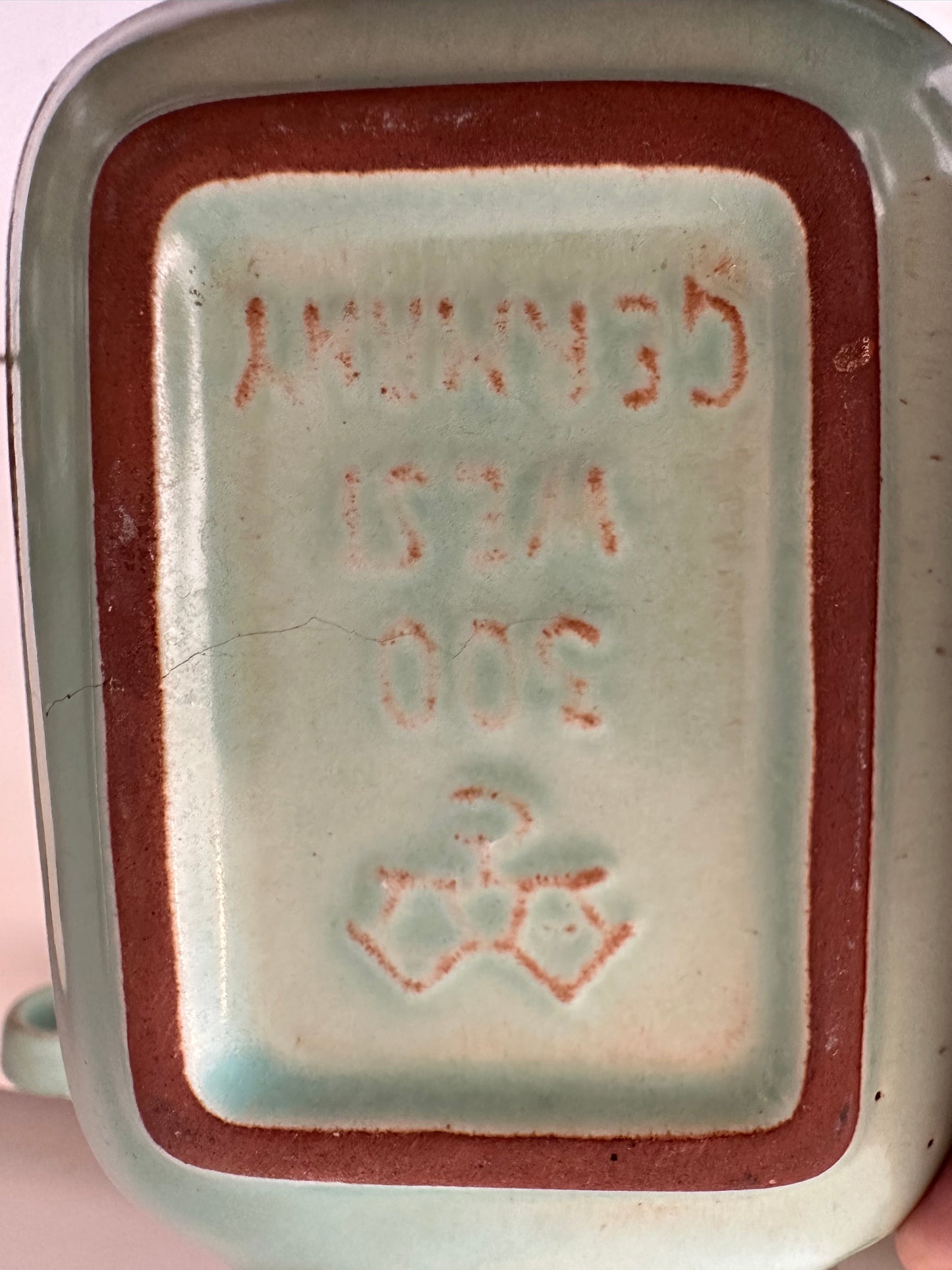 Set van 3 Jaren 70 keramieken asbakjes west germany