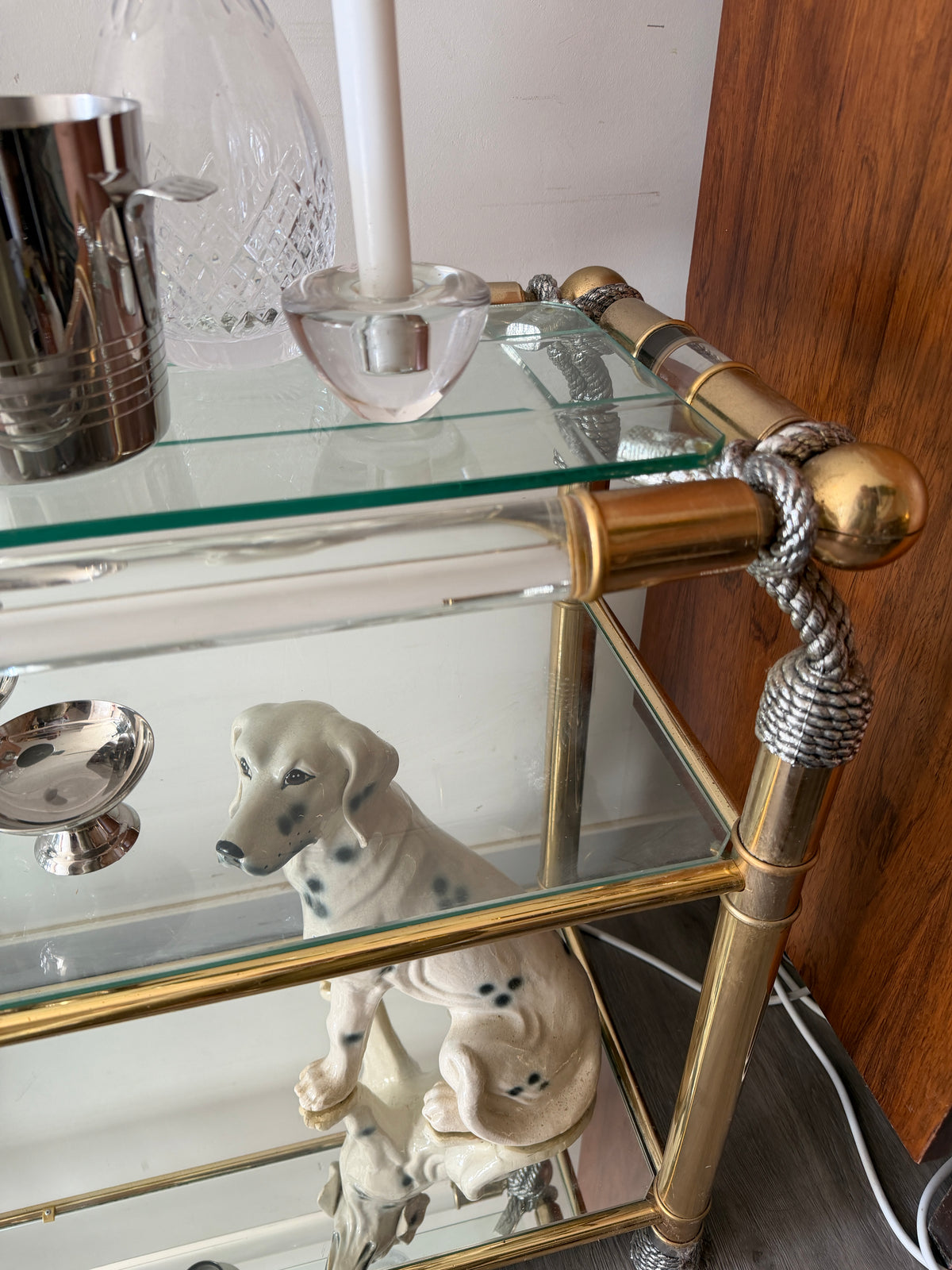 Hollywood Regency sidetable / bar console