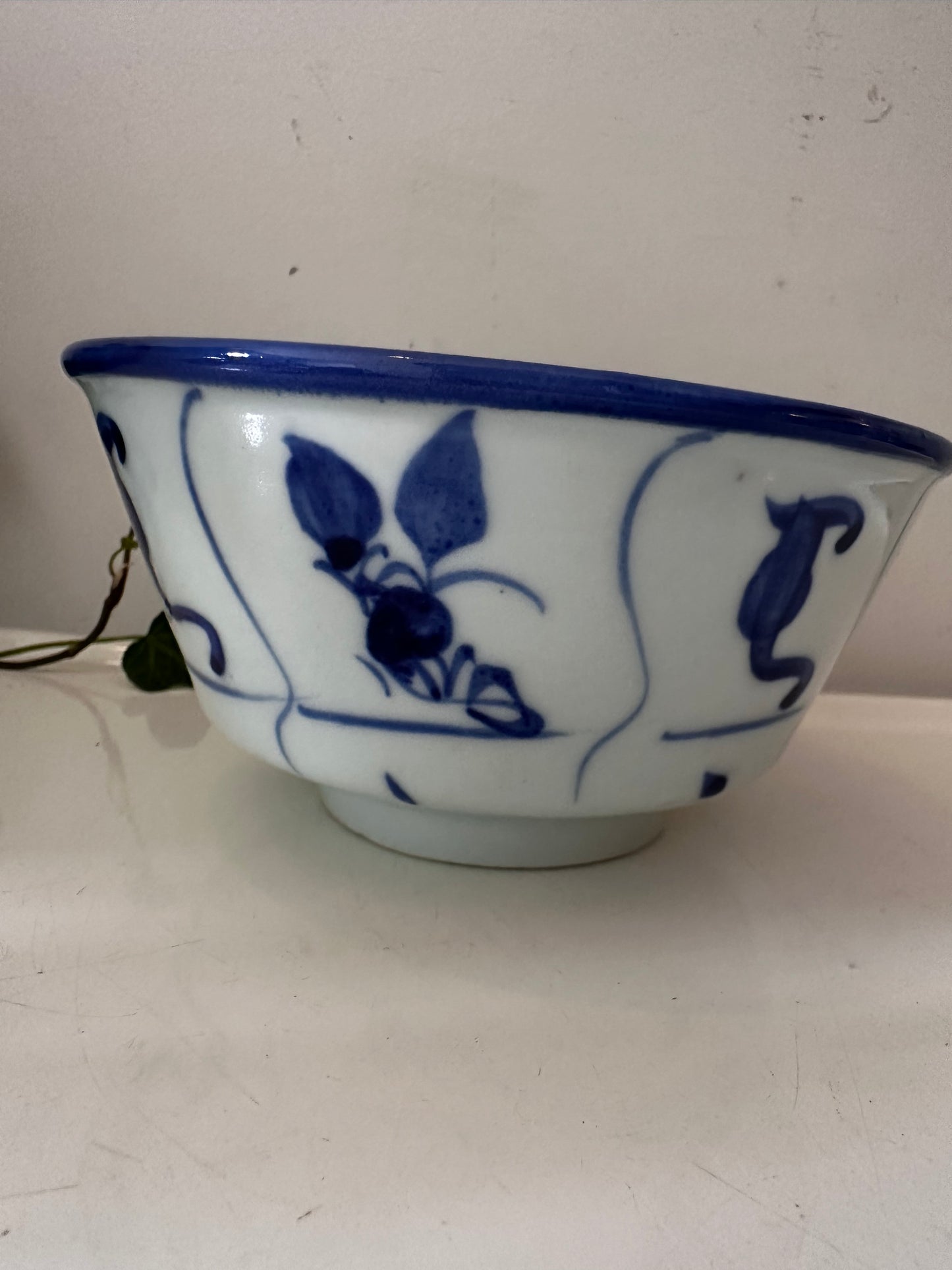 Blauw wit porseleinen schaaltje