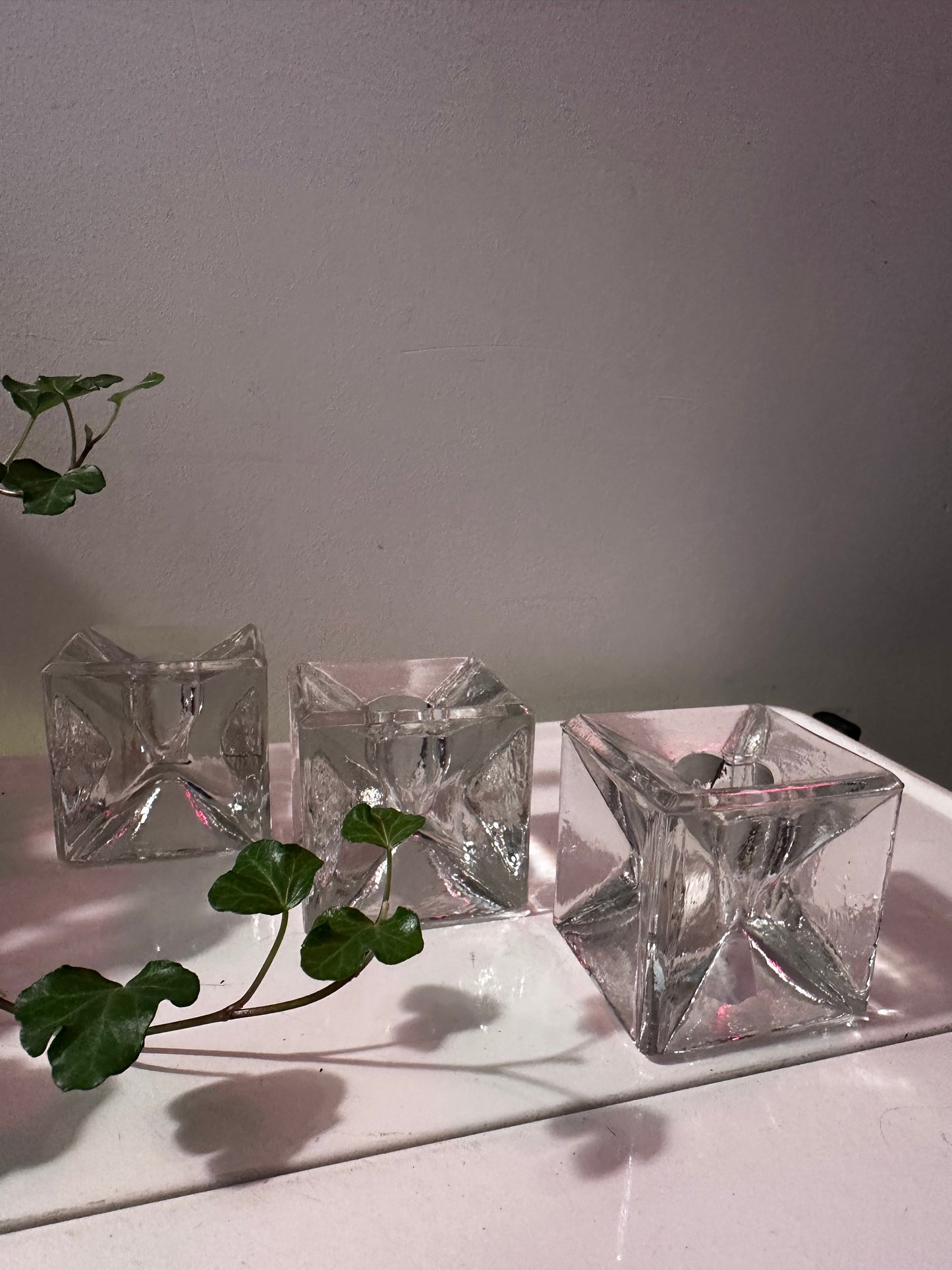 Kubus kandelaars mid century