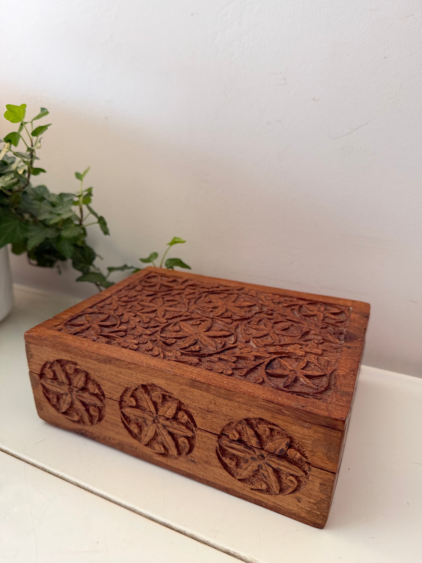 Houten bewaardoos