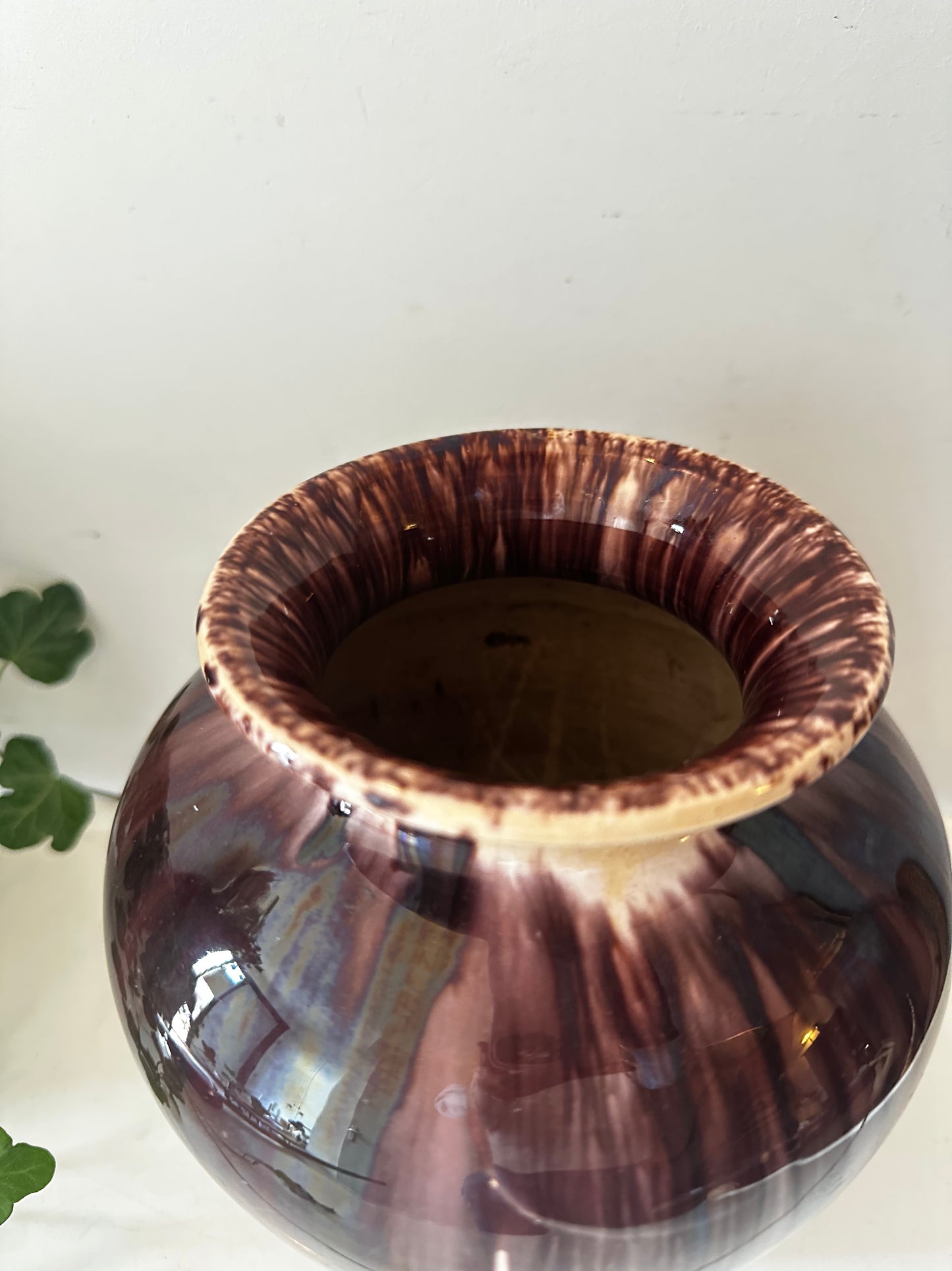 Keramiek gevlamde vaas