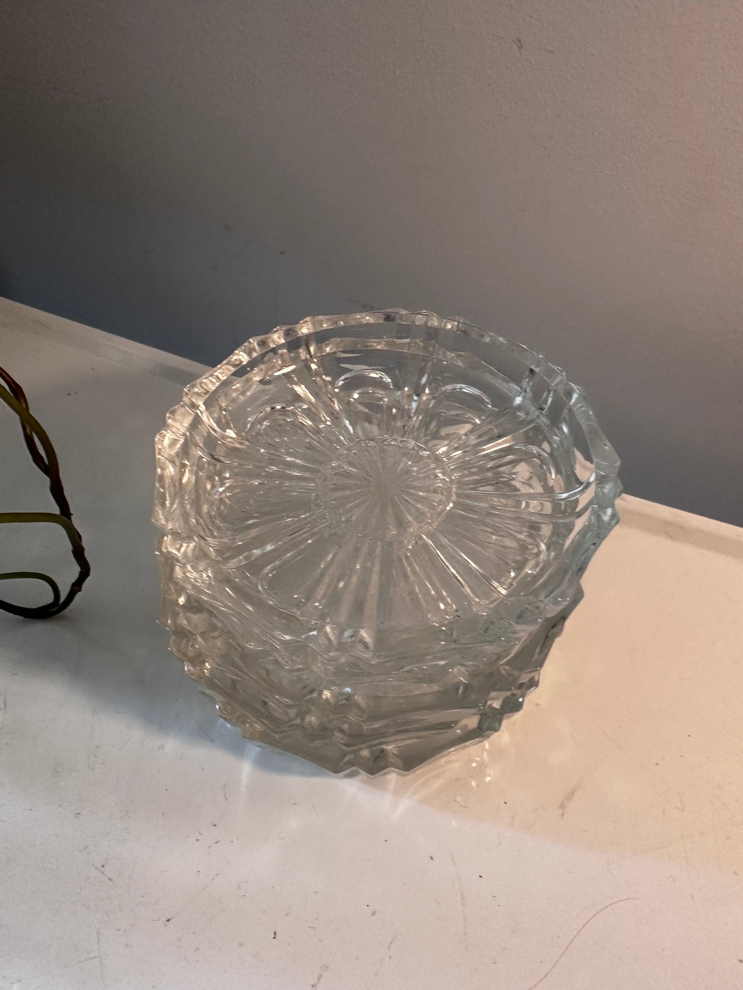 Vintage glazen onderzetters