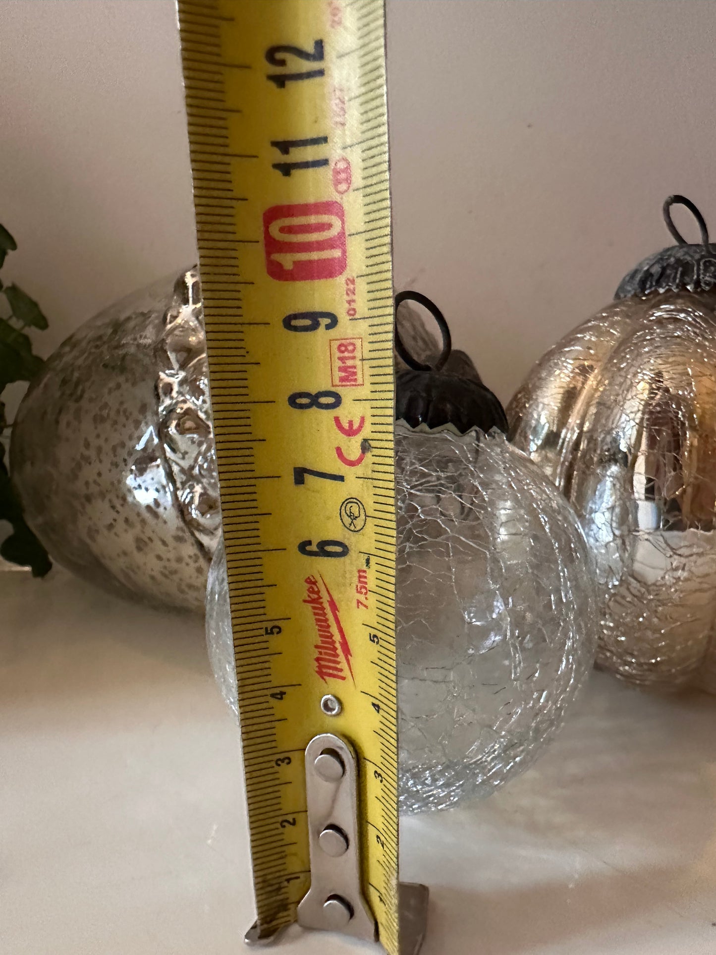 Set Mercury glass decorballen