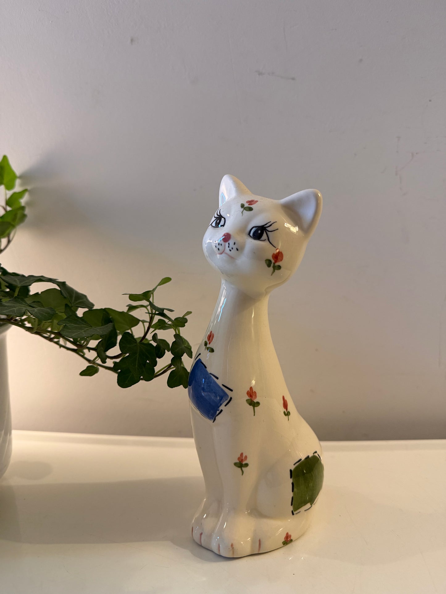 Keramieken handbeschilderde kat