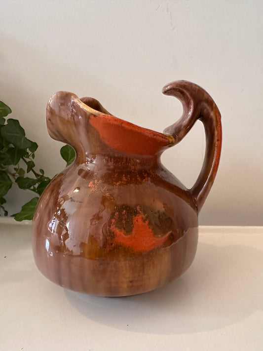 West Germany vaas oranje bruin