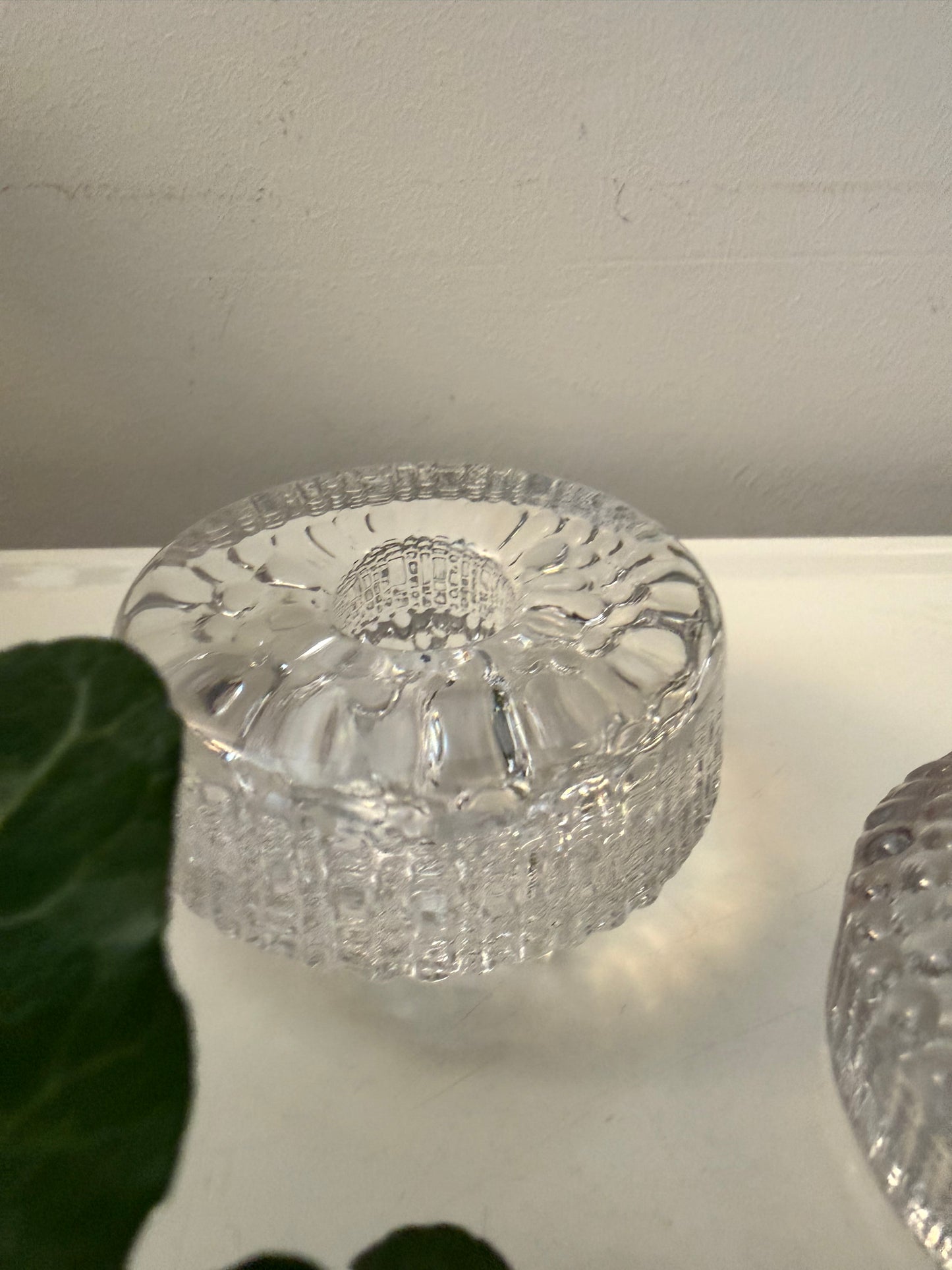 Set van 2 Iittala glazen kandelaars Tapio Wirkkala