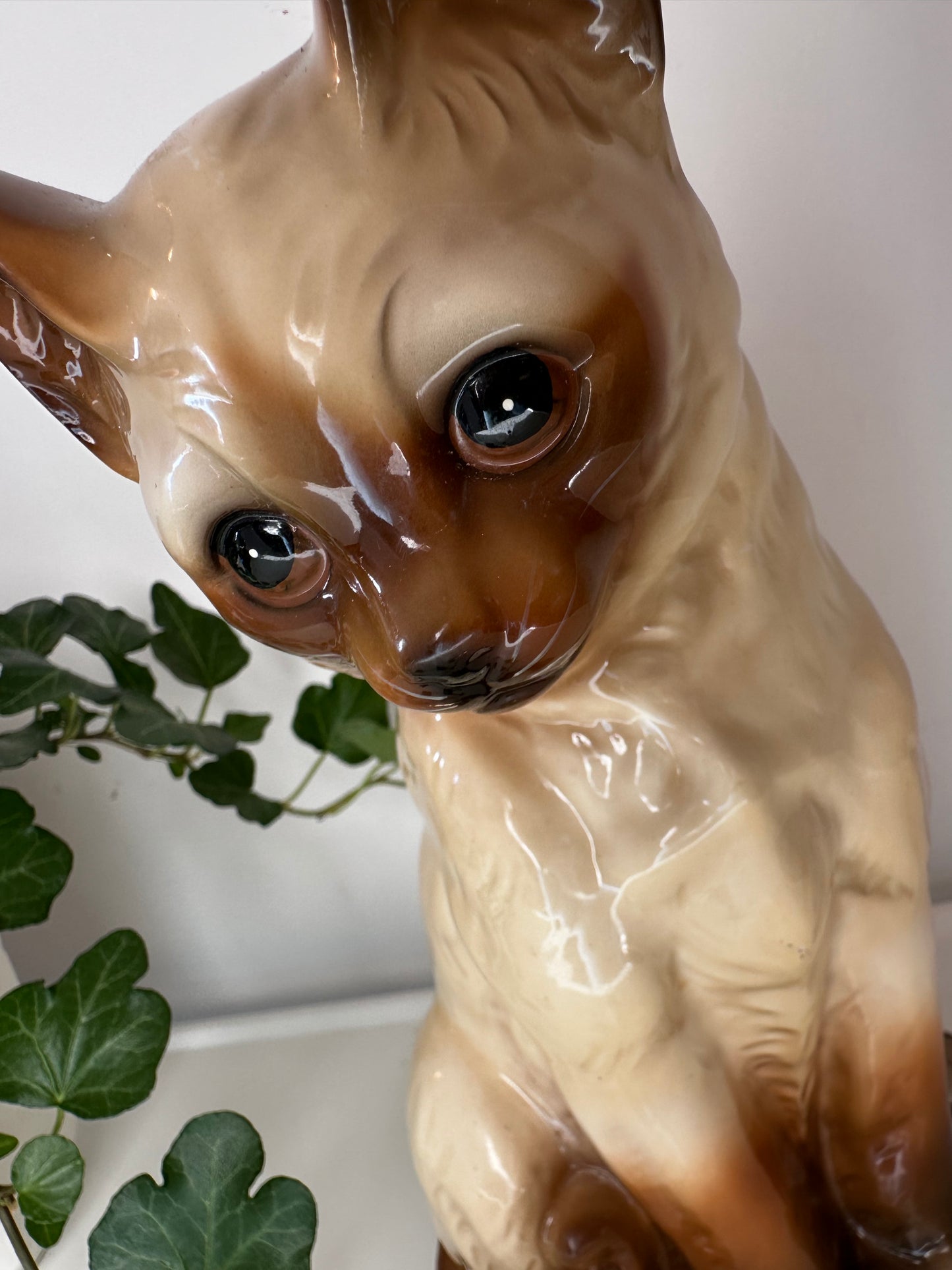 Porseleinen kat jaren 70 uit Italië