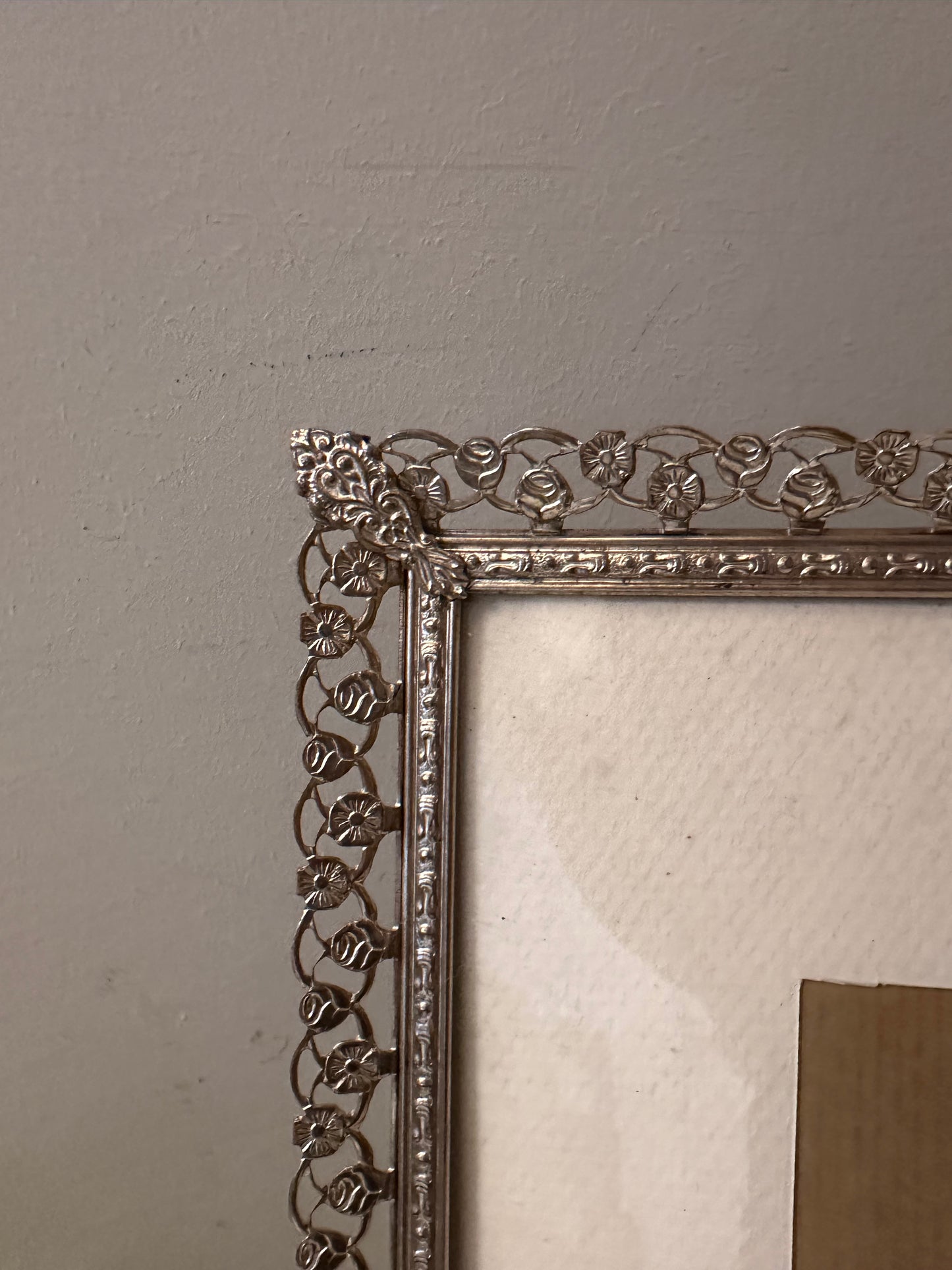 Jaren 60 fotolijstje met opengewerkte rand