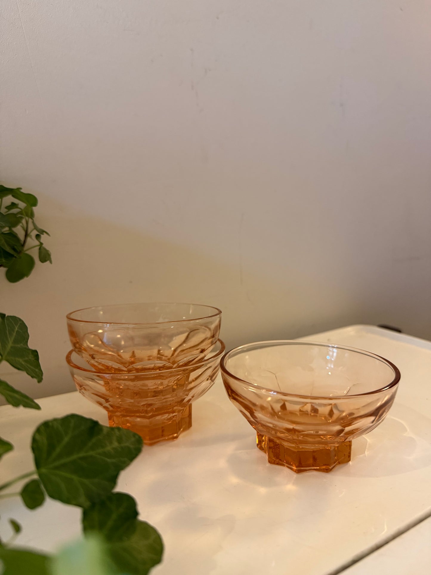 Set van 3 art deco schaaltjes