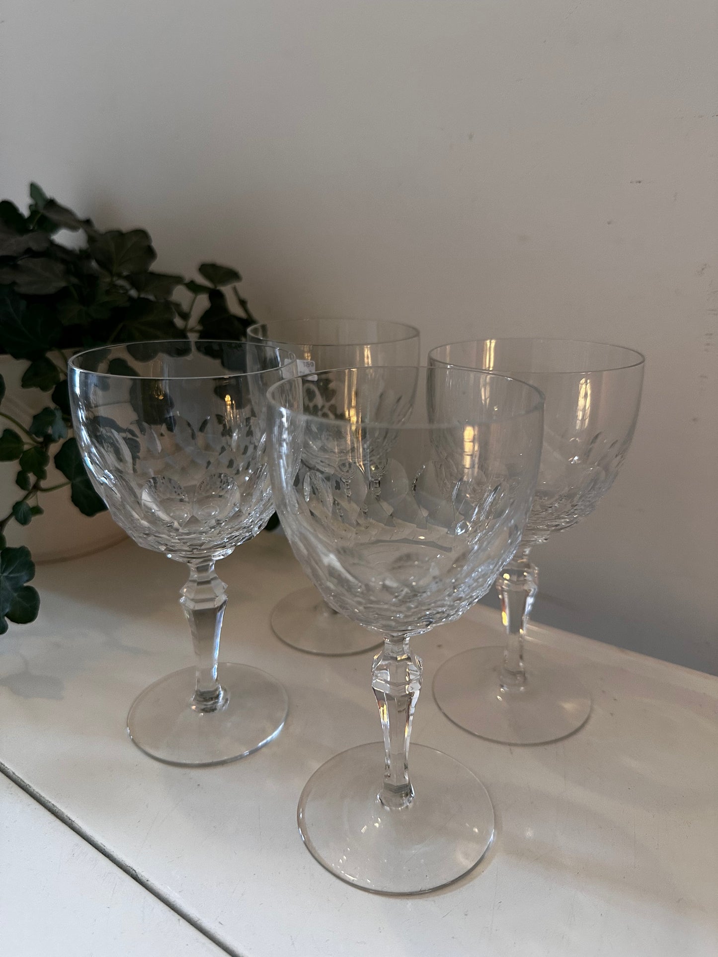 Kristallen wijnglazen set van 4