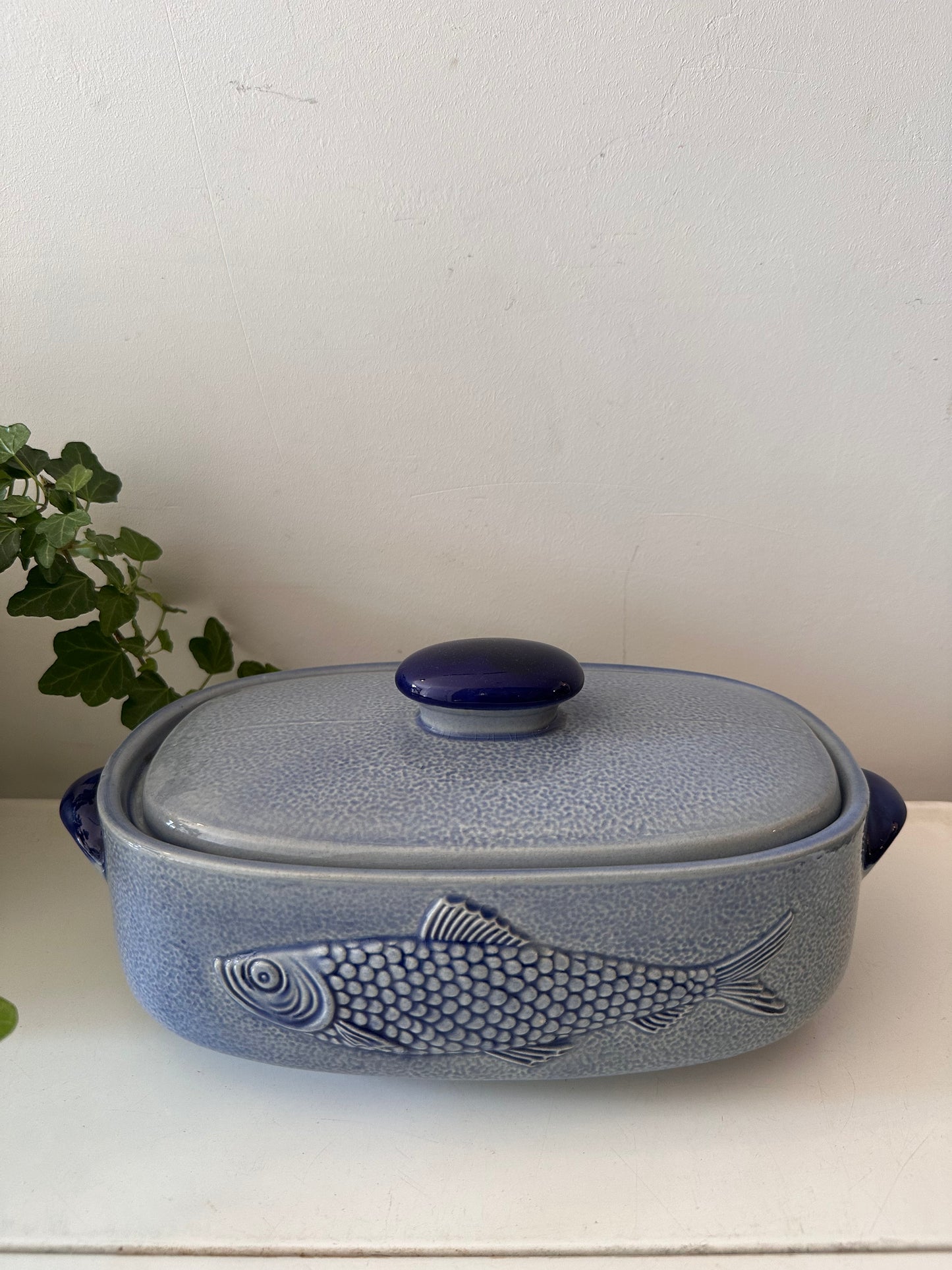 Ovenschaal visterrine keramiek vintage jaren 70