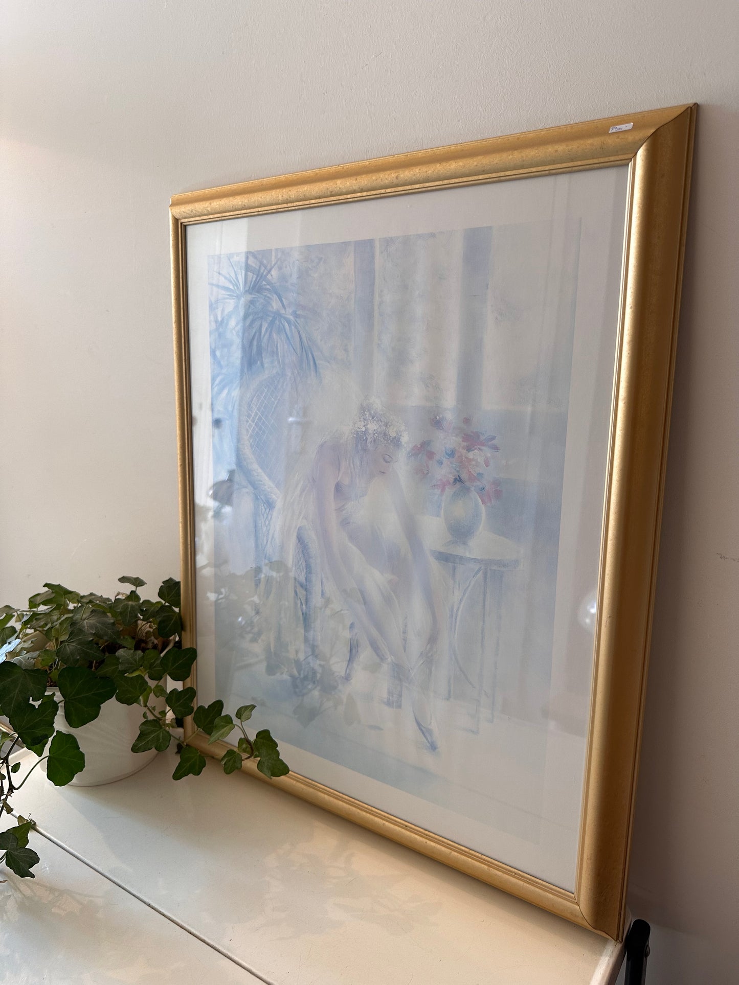 Lijst met romantische prent ballerina