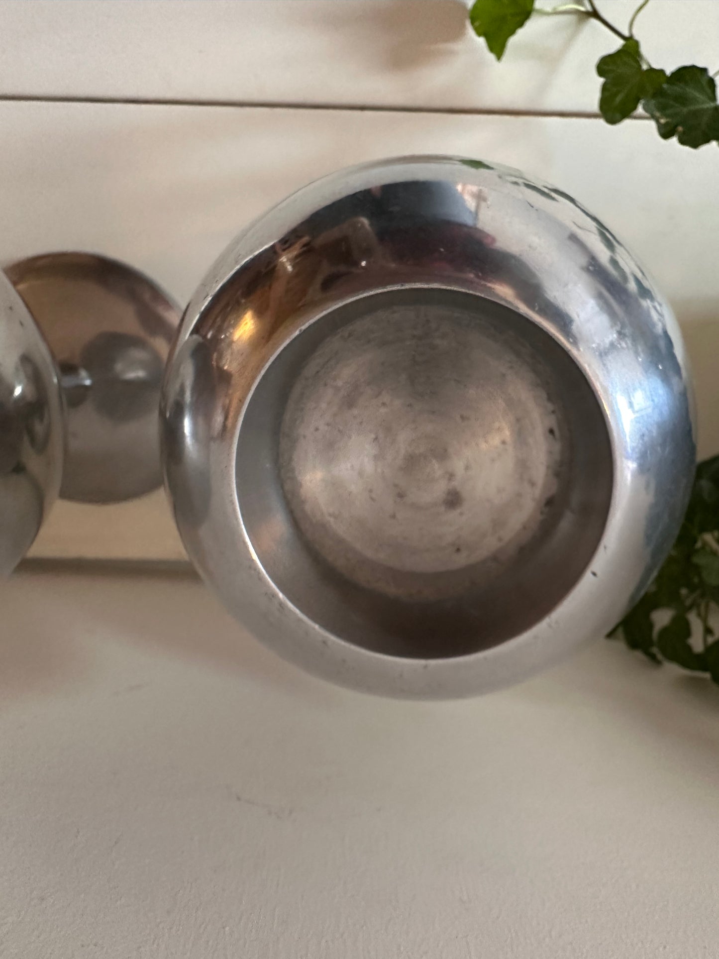 Set aluminium kandelaars