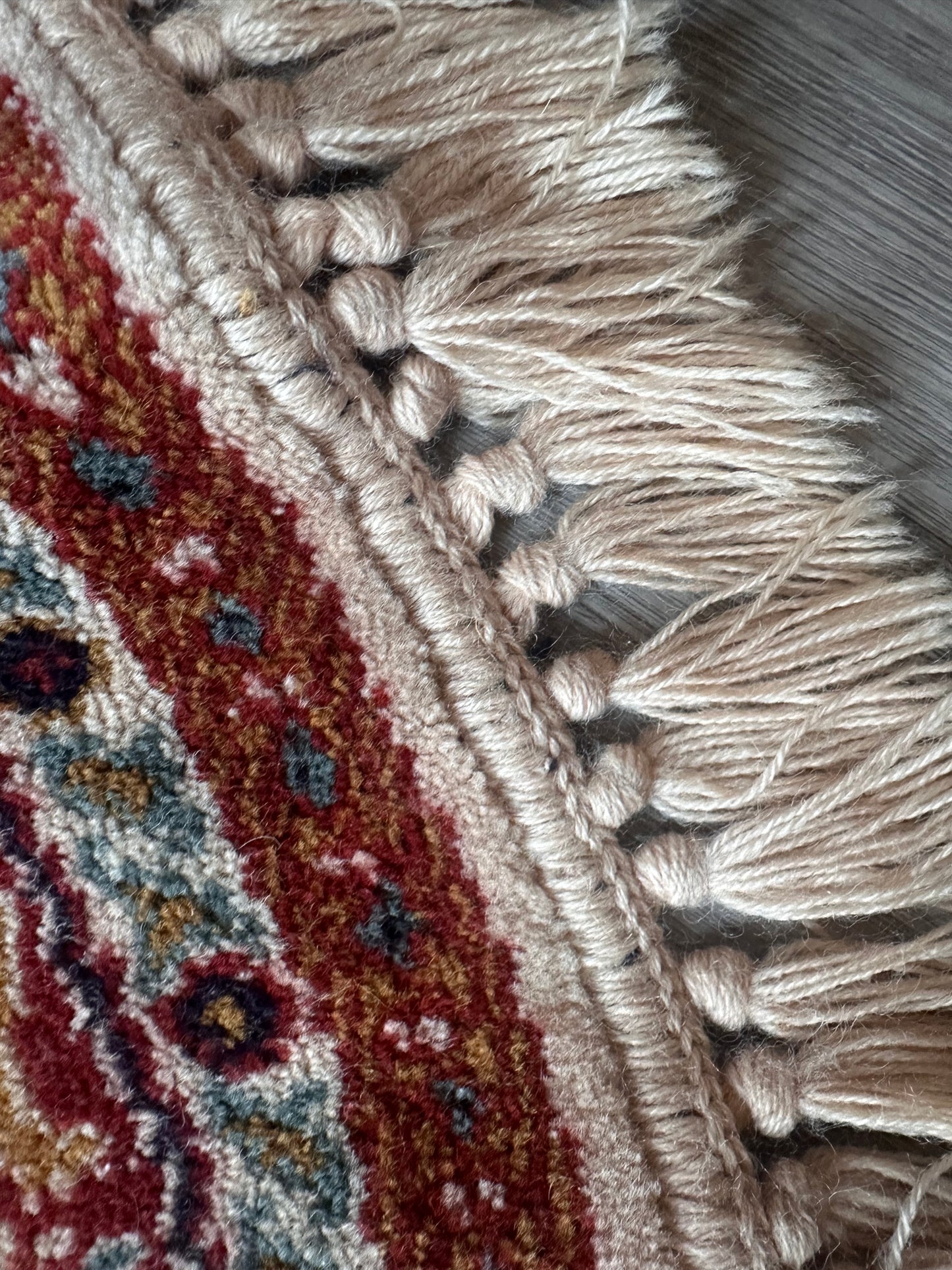 Vintage rond vloerkleed