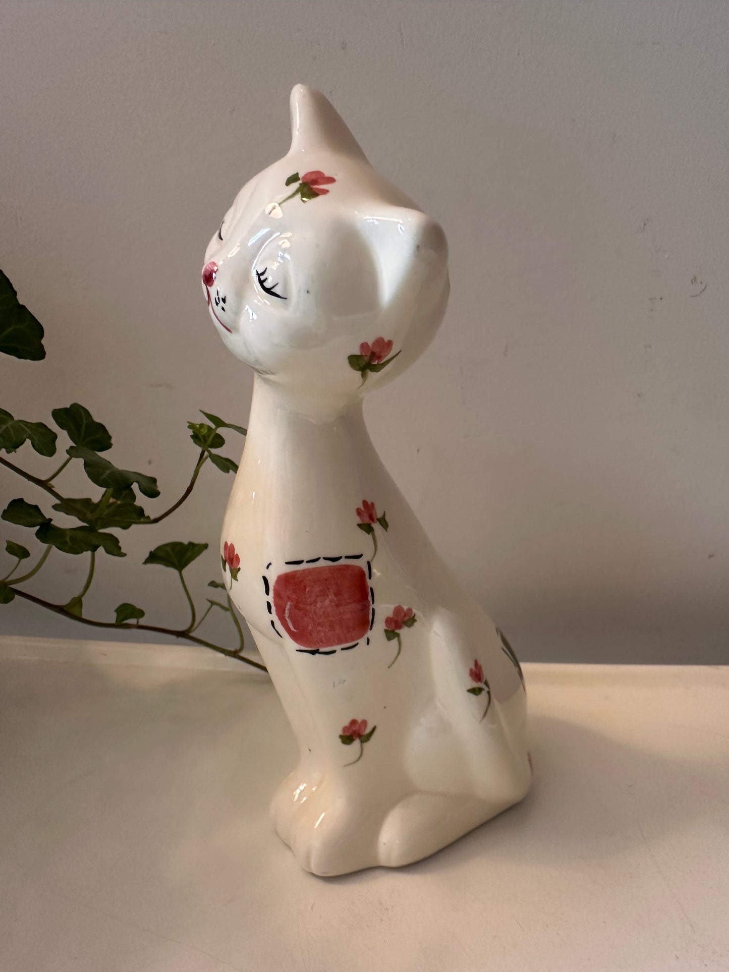 Keramieken poes handbeschilderd