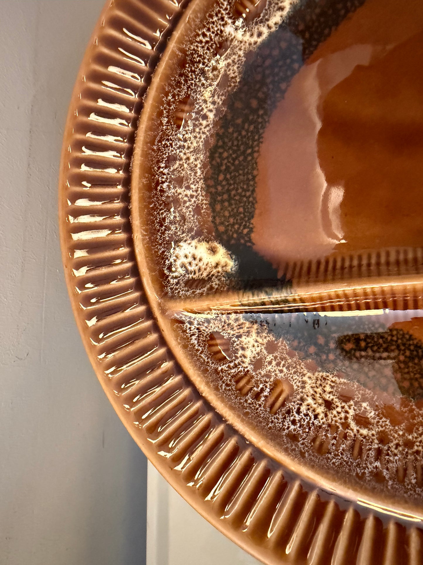 Set van 4 jaren 70 gourmetborden