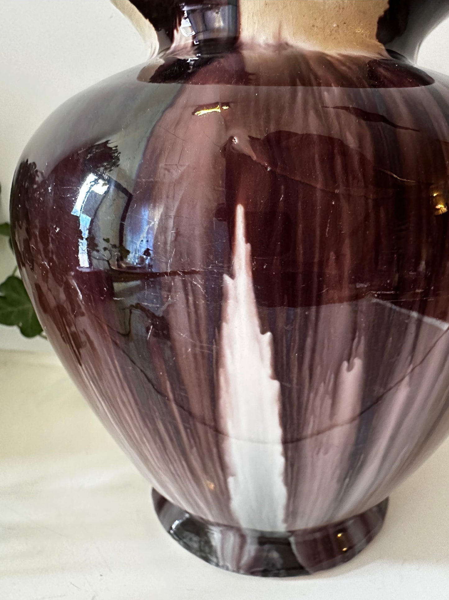 Keramiek gevlamde vaas