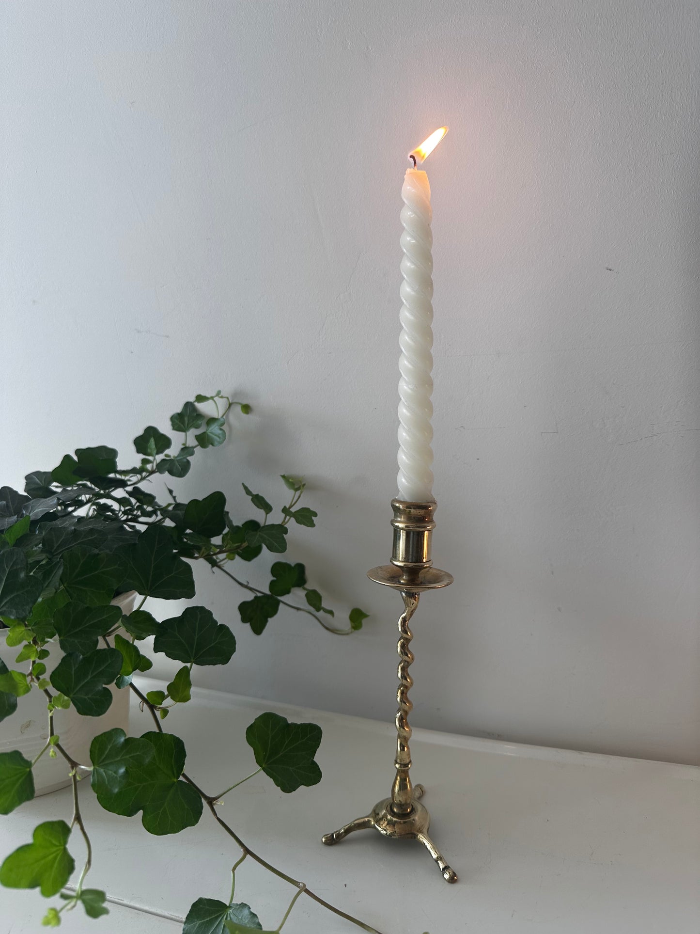 Vintage messing kandelaar