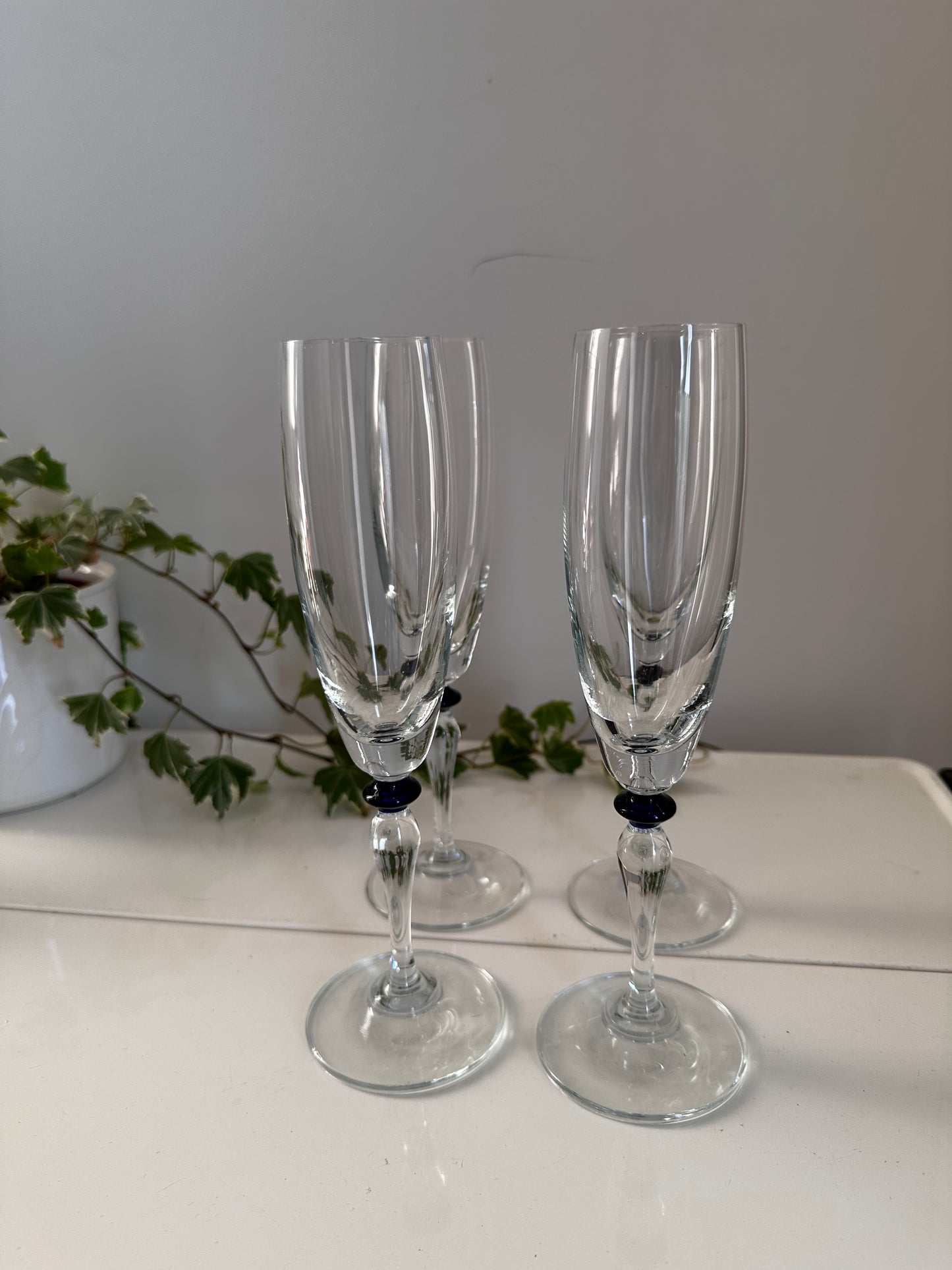 Set van 4 champagne glazen