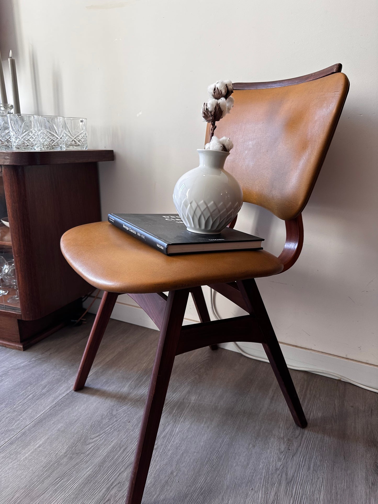 Vintage Jaren 60 stoel Scandinavisch design