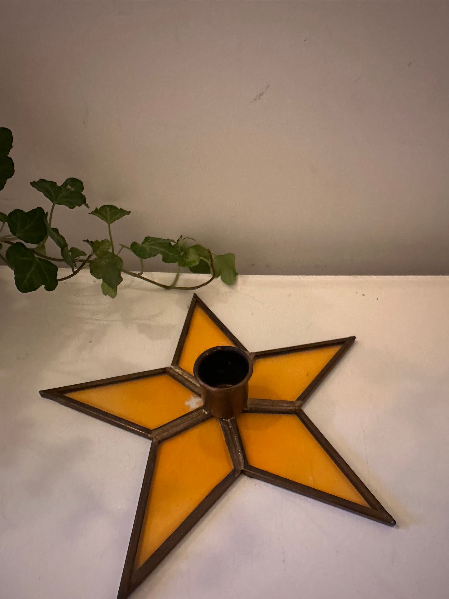 Glas in lood kandelaar