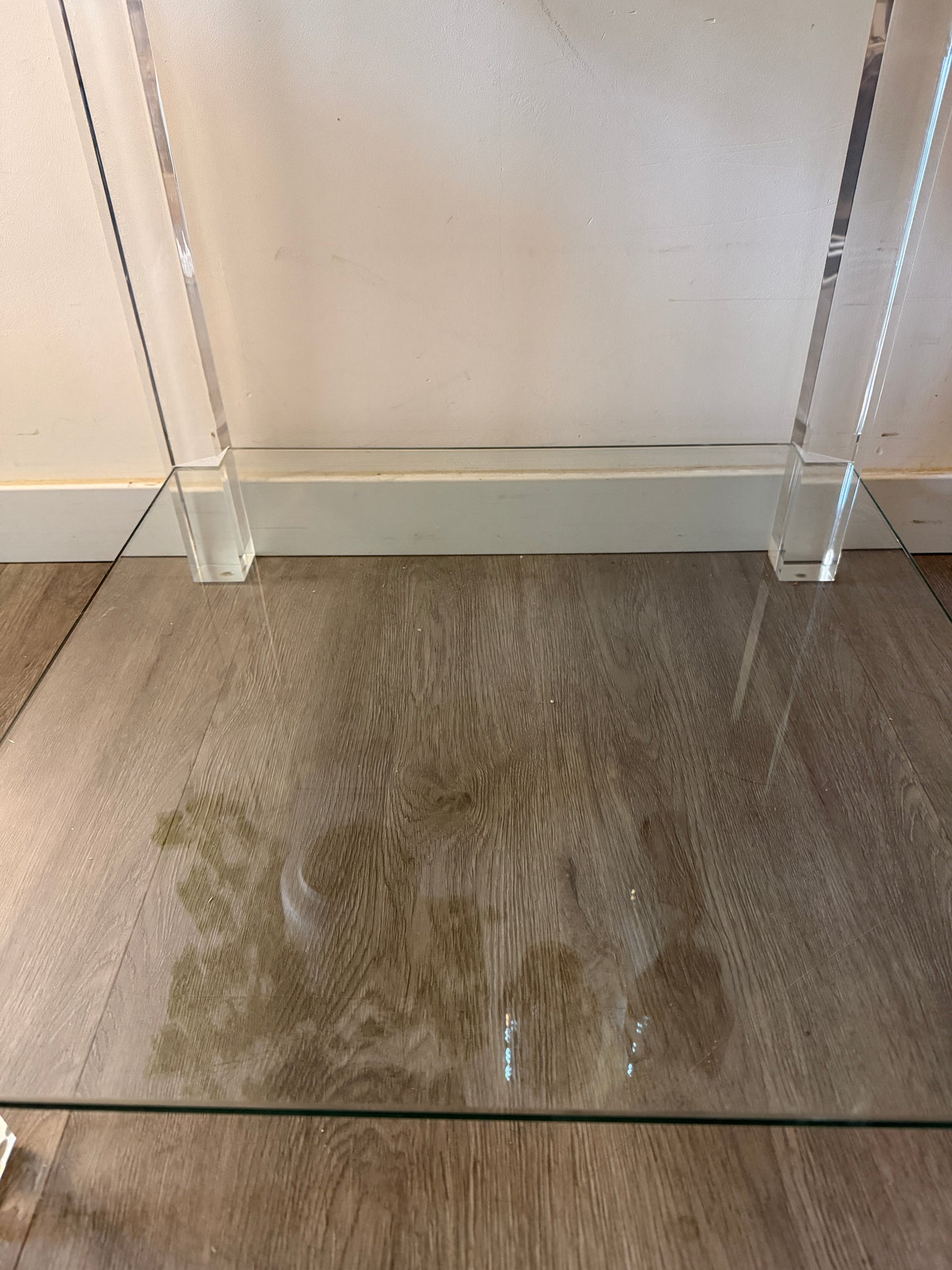 Lucite bijzettafel