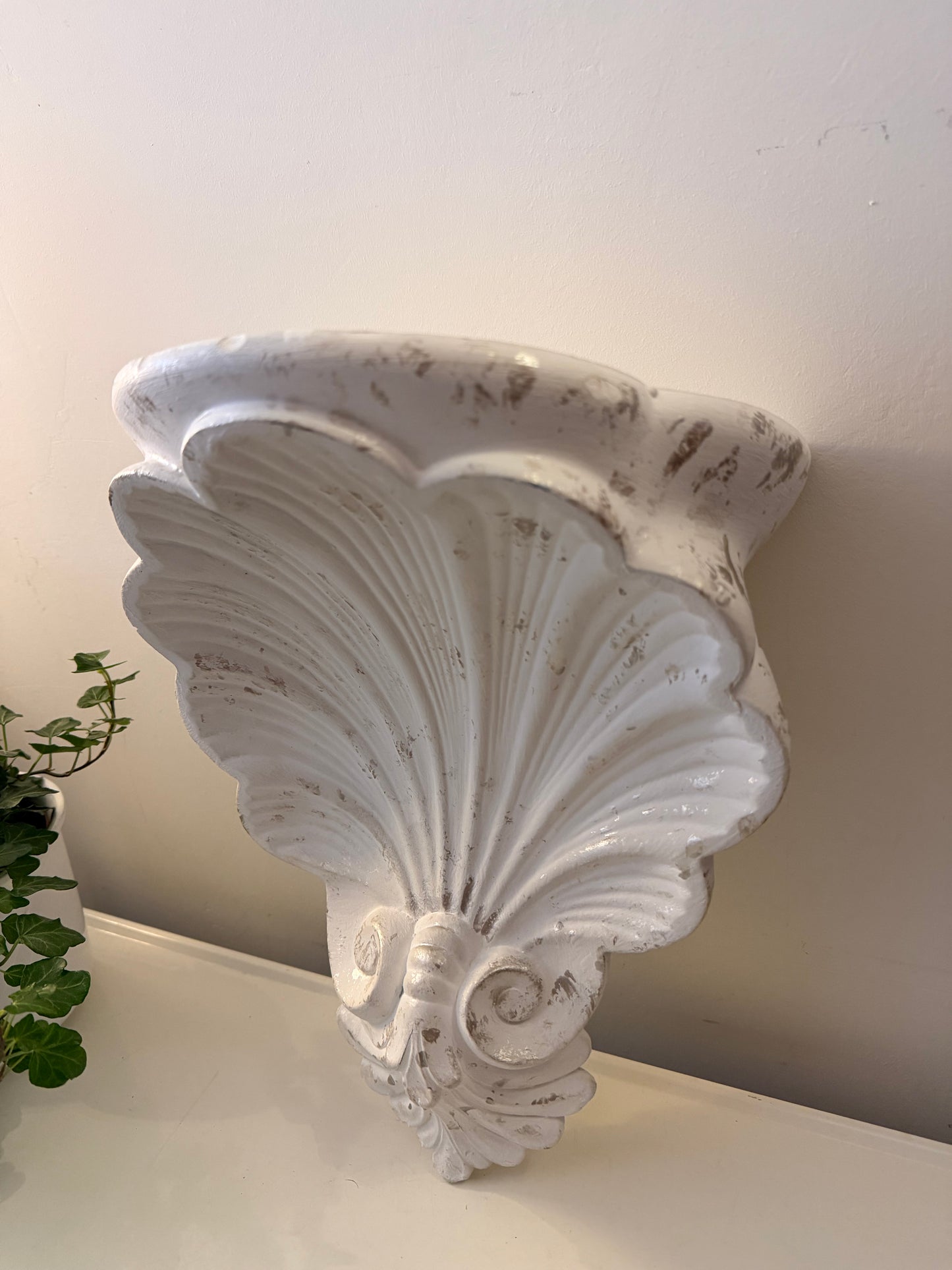 Wandconsole schelp waaier model