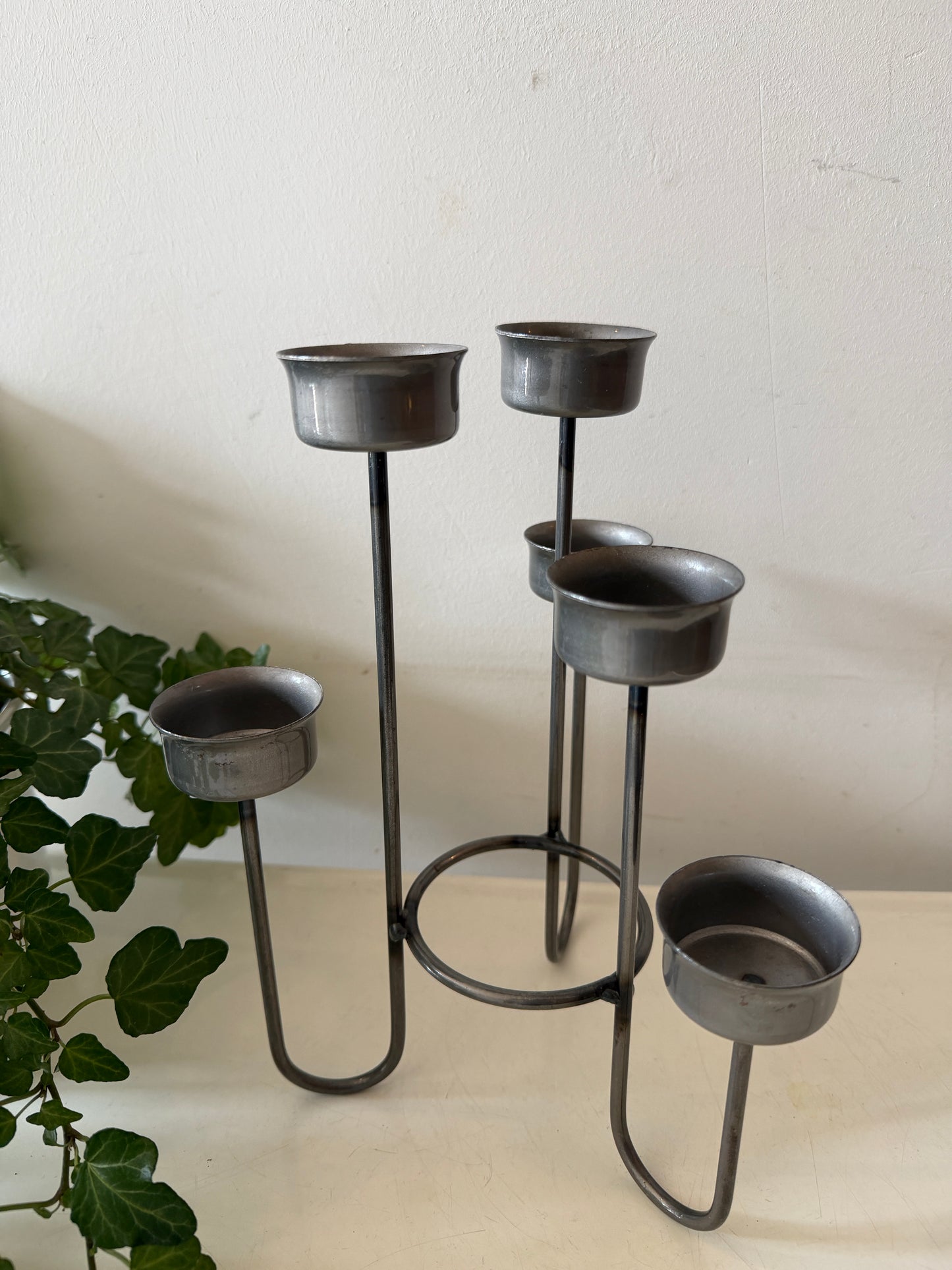 Mid Century waxinelicht kandelaar