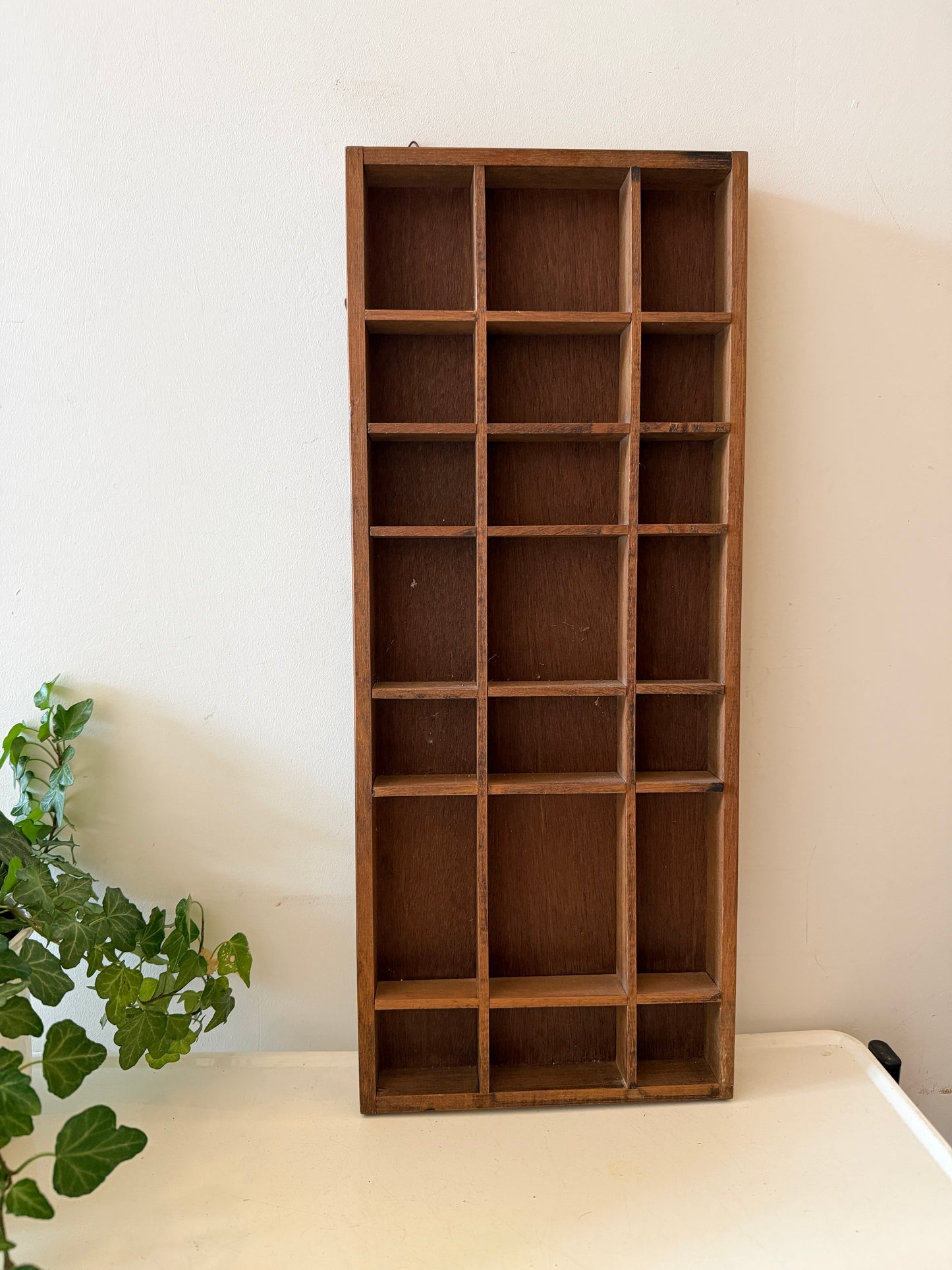 Houten jaren 70 letterbak