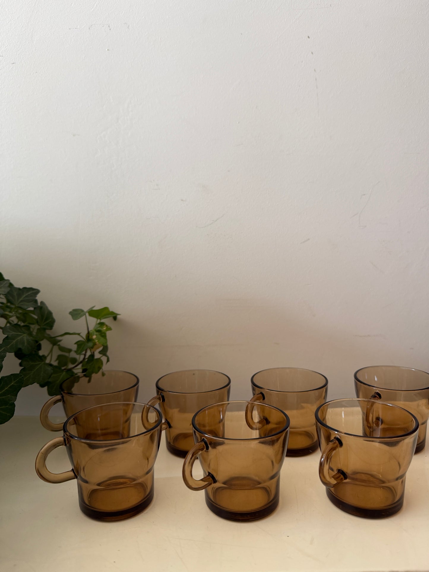 Set van 7 Duralex espresso kopjes