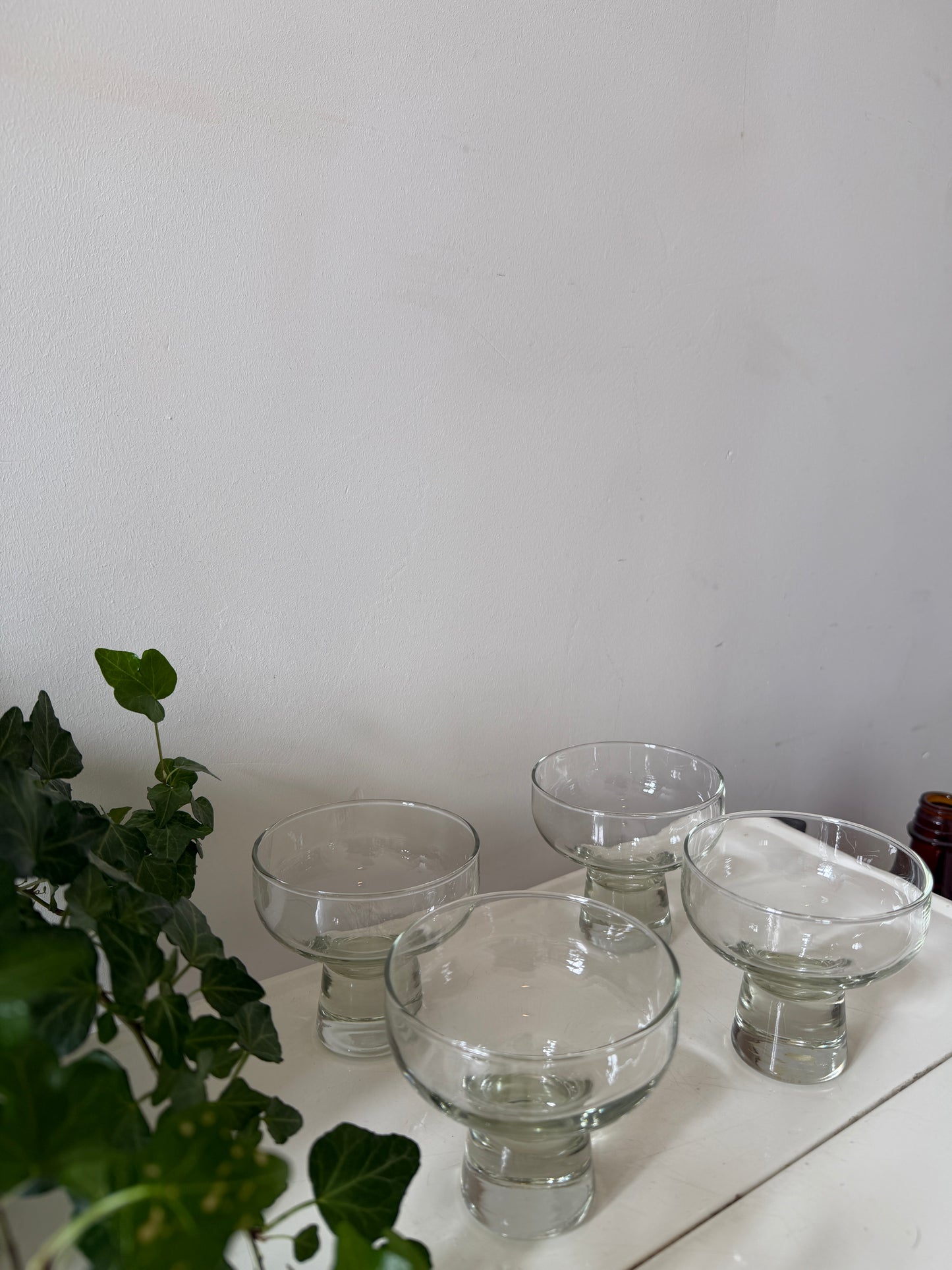 Set van 4 coupe glazen Scandinavisch design