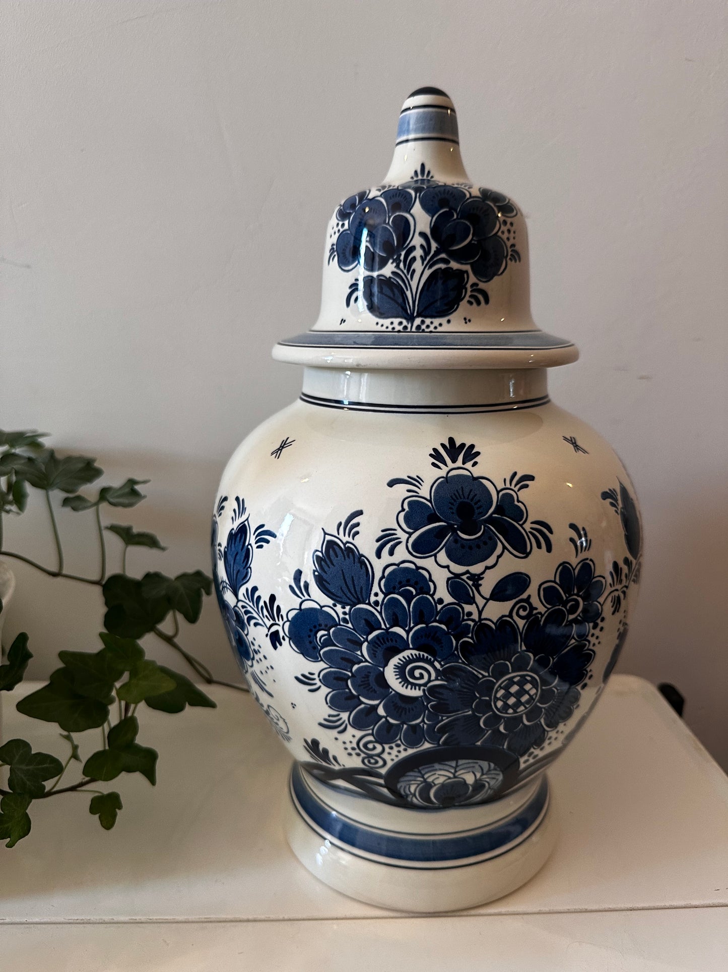 XL Dekselvaas Royal Distel Delfts blauw