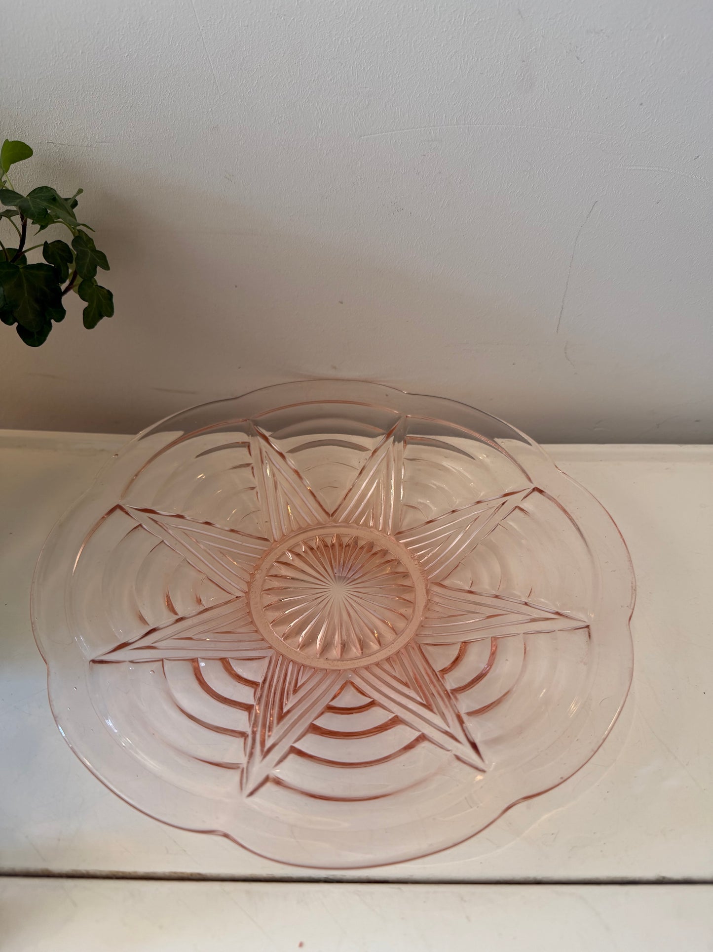 Art Deco persglazen schaal