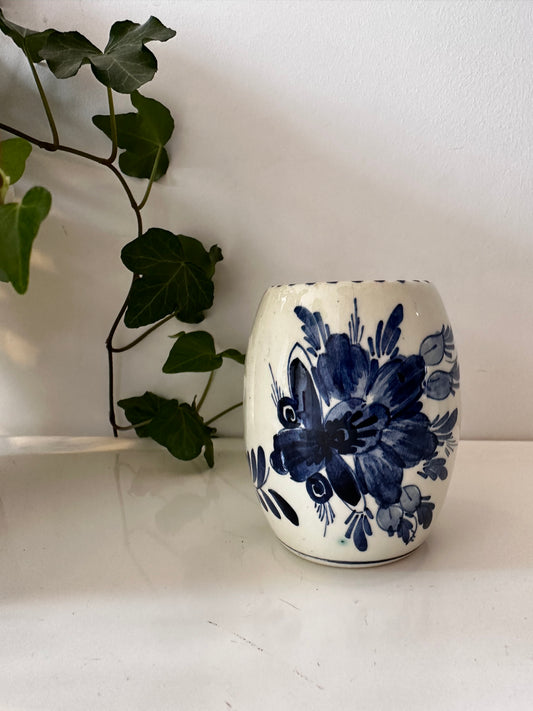 Delfts blauw lepelvaasje vintage