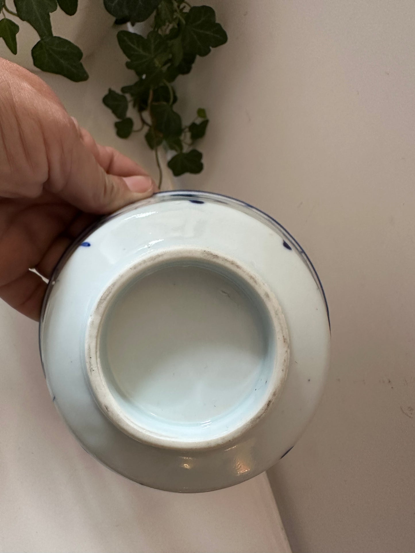 Blauw wit porseleinen schaaltje