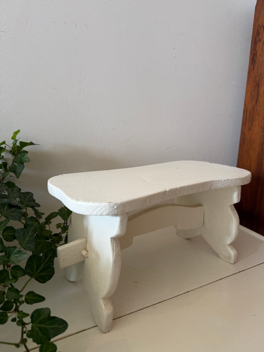 Wit vintage plantentafeltje