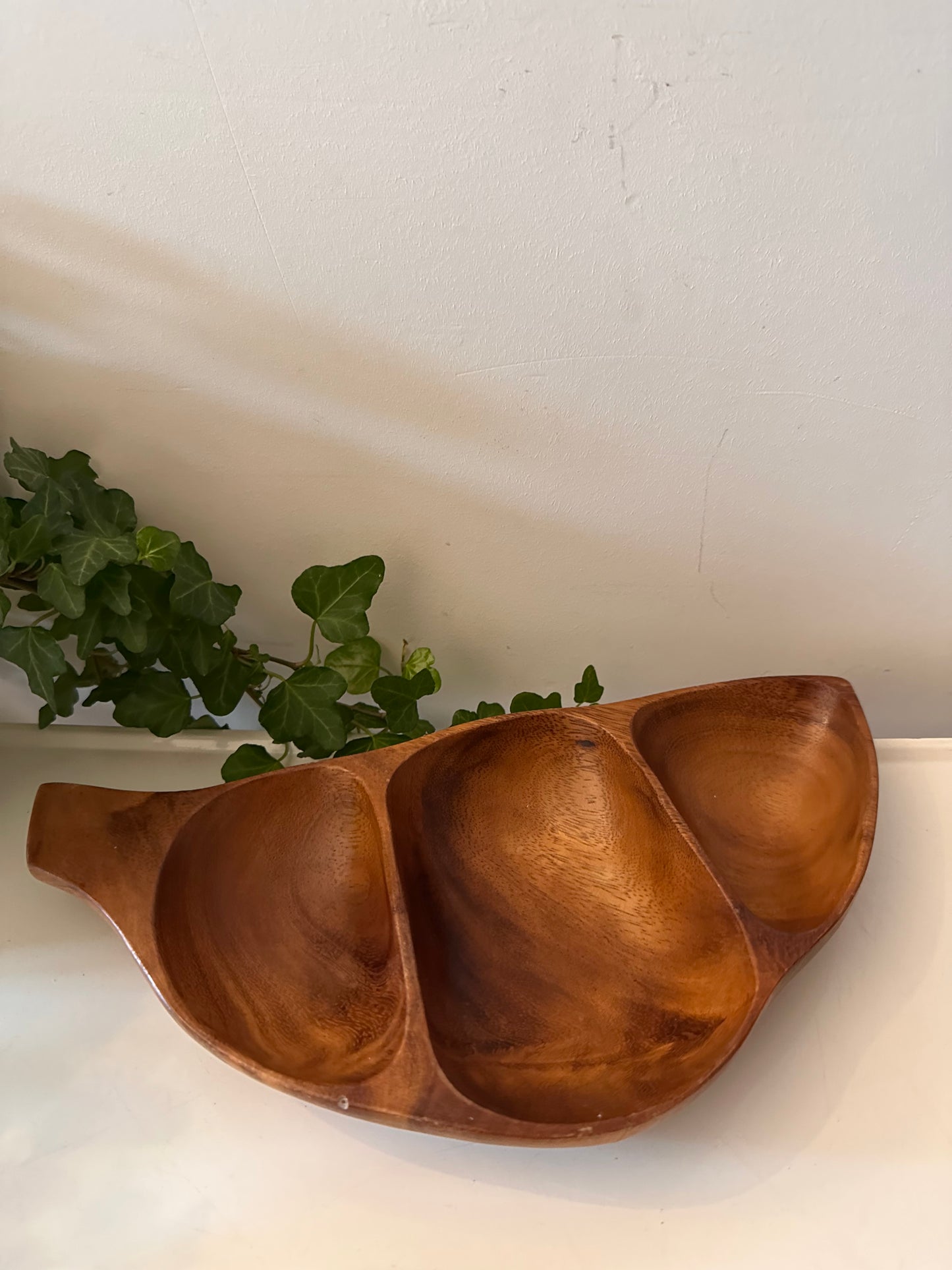 Houten vintage serveerschaal