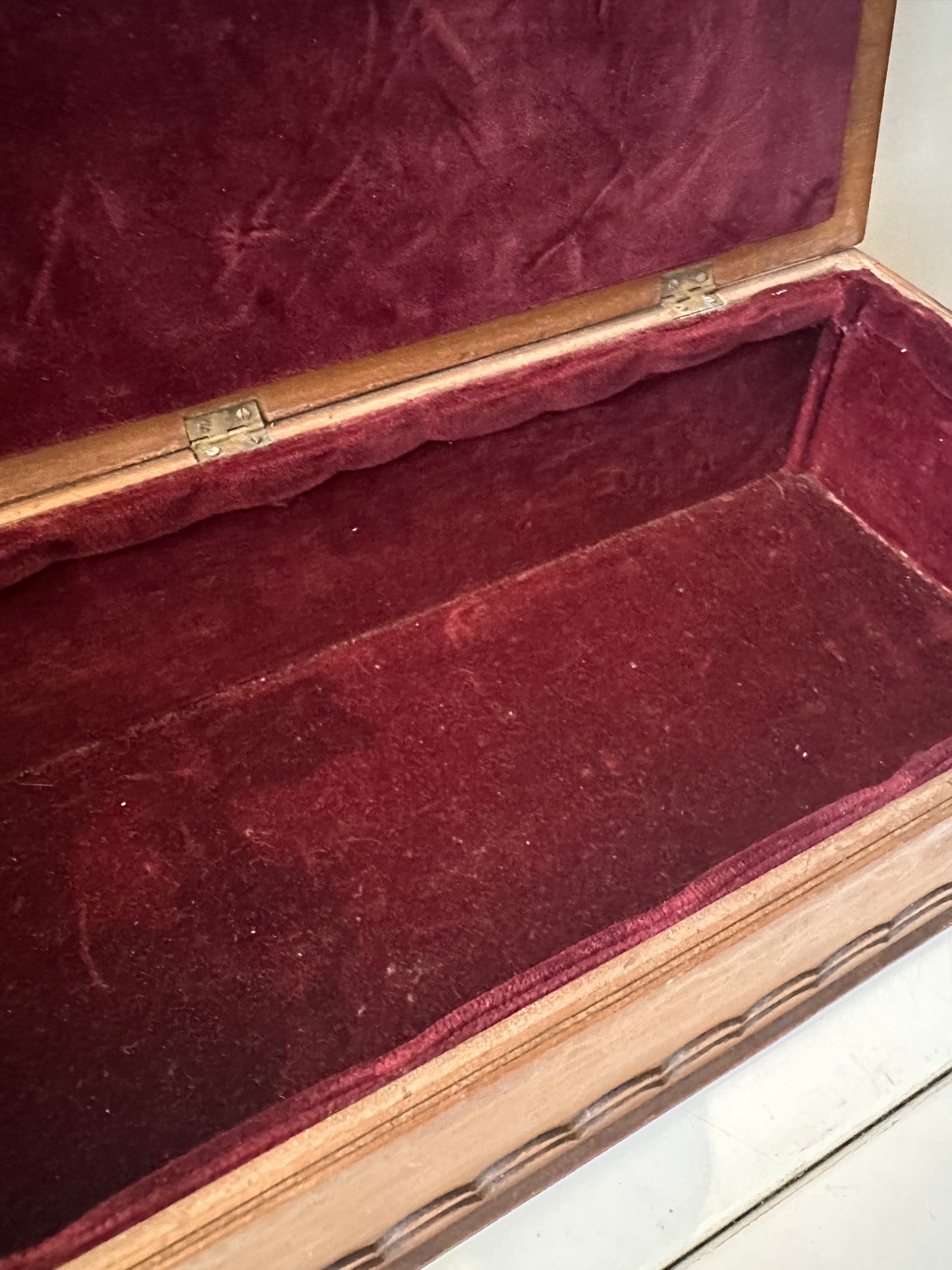 Vintage houten bewaardoos