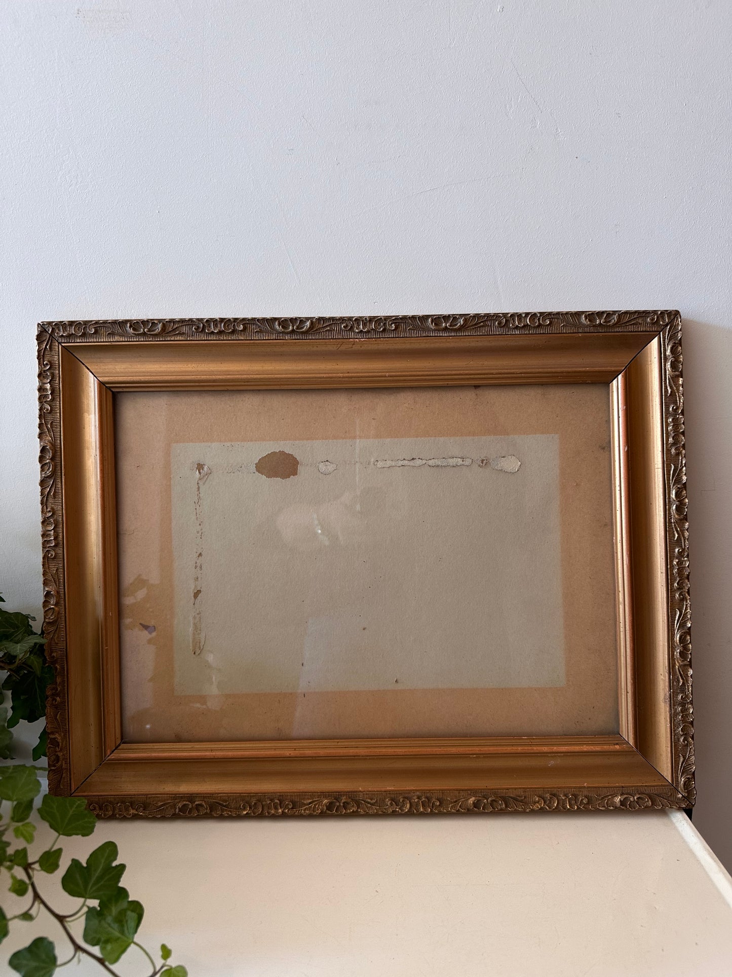 Brocante goudkleurige lijst