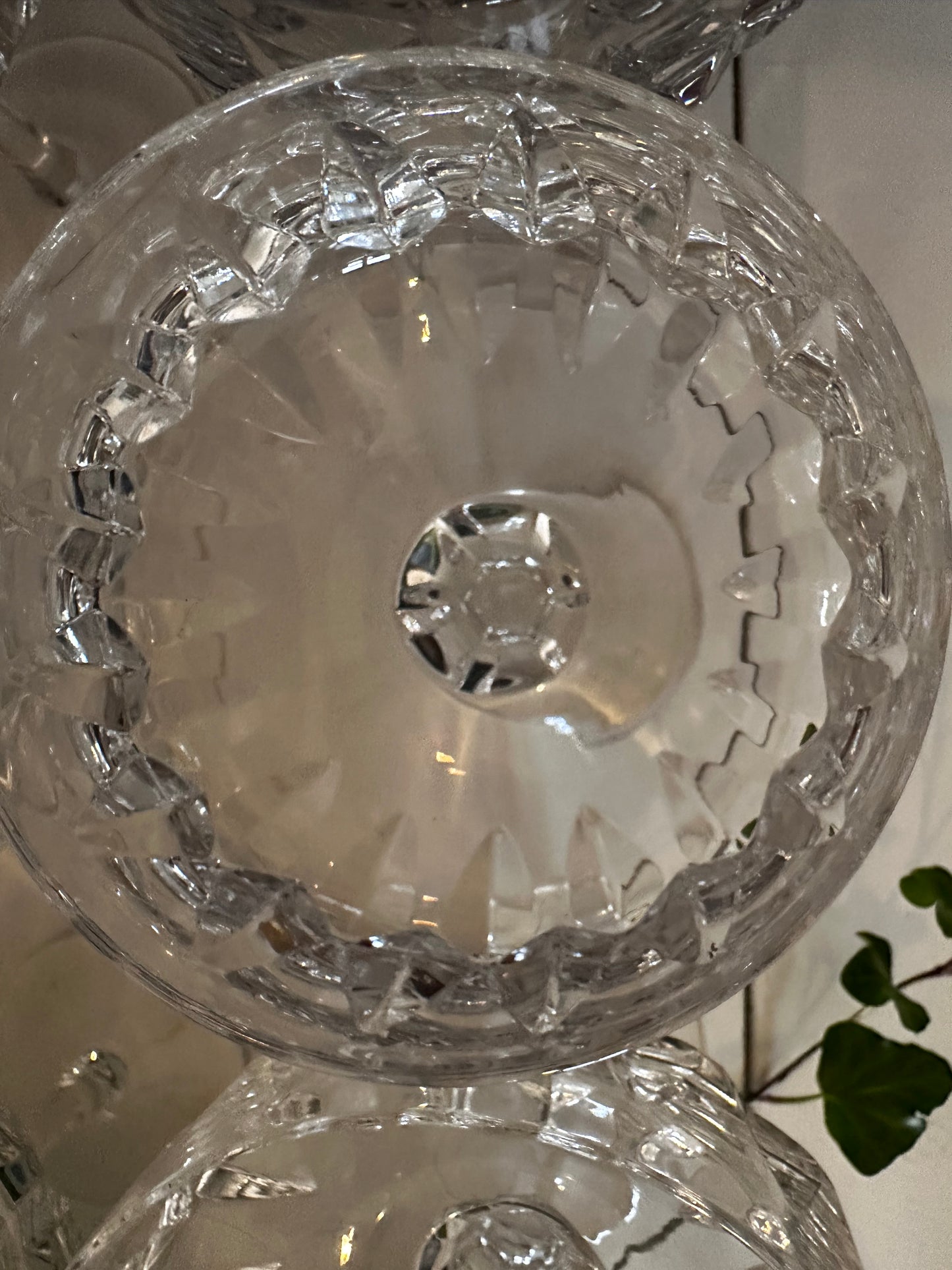 6 kristallen coupé champagne glazen