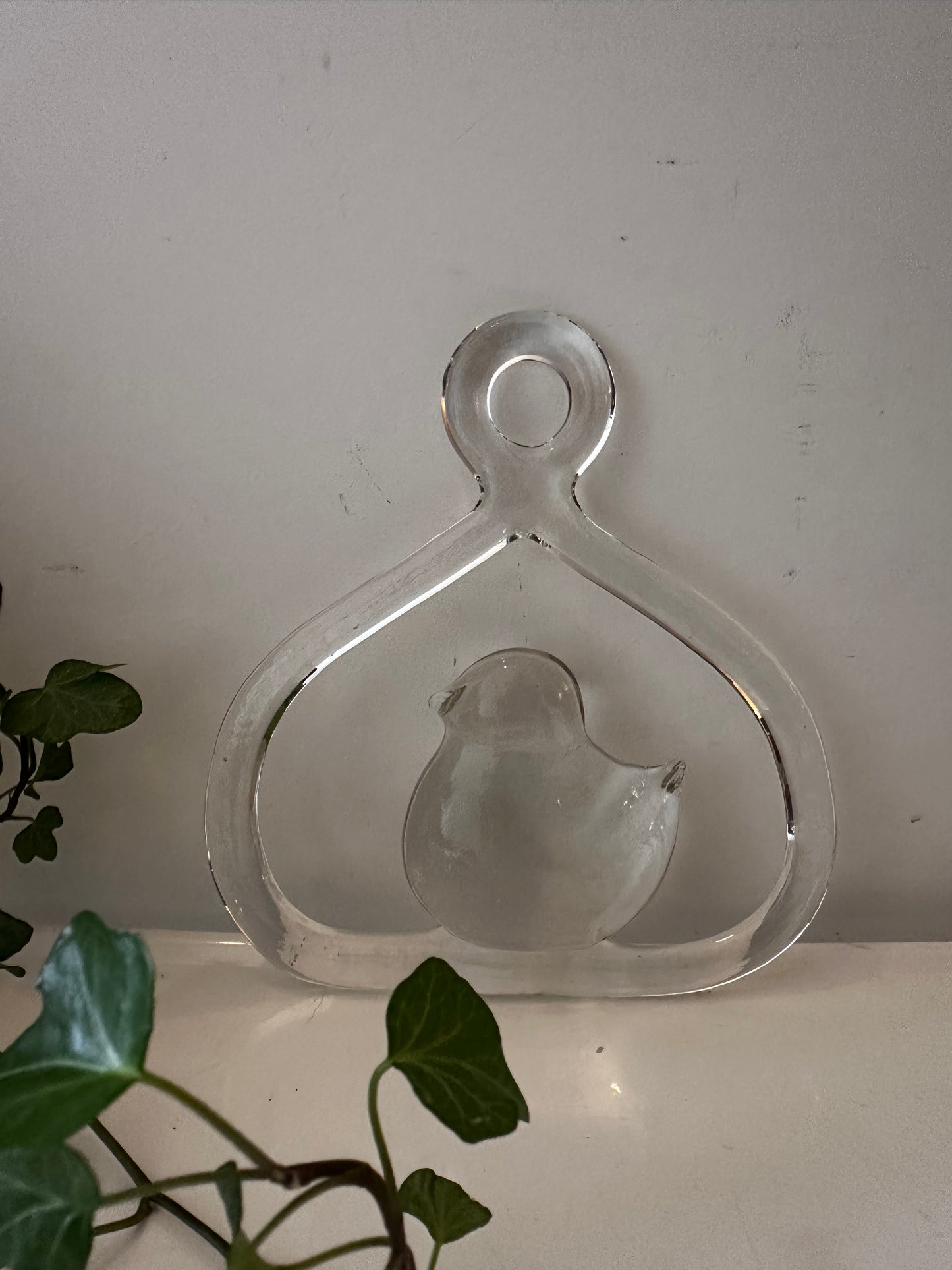 Kosta Boda glazen muur/raam hanger decoratie