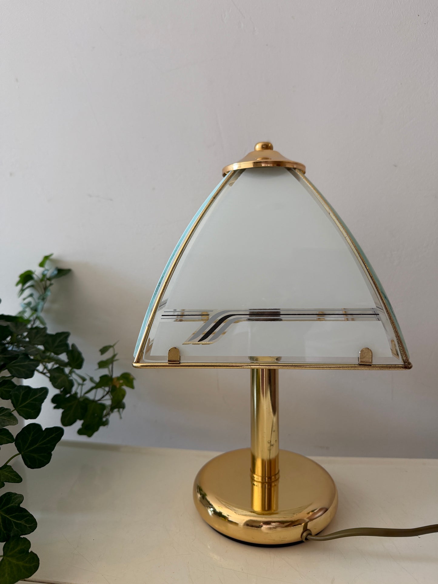 Hollywood Regency Piramide tafellamp