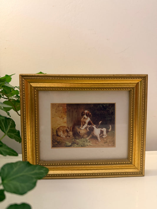 Goudkleurig lijstje met klassiek prentje