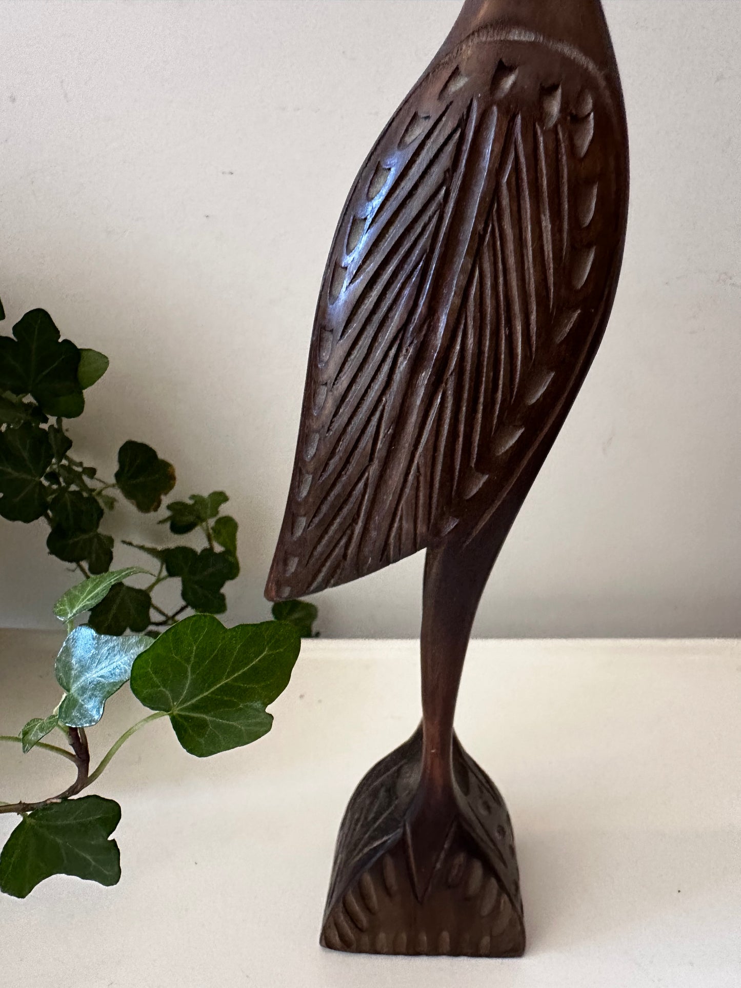 Mid Century houten vogel