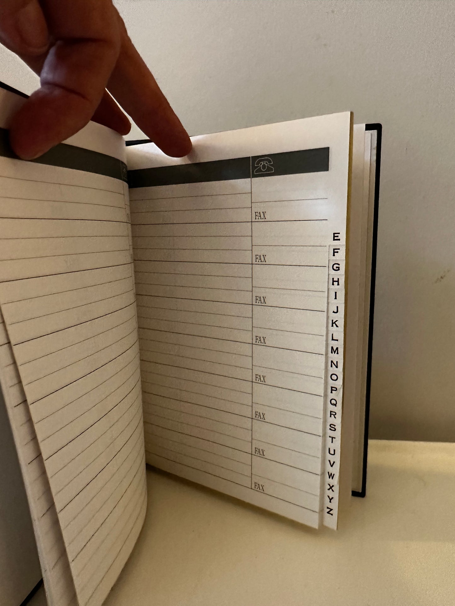 Jaren 80 telefoon notieboekje