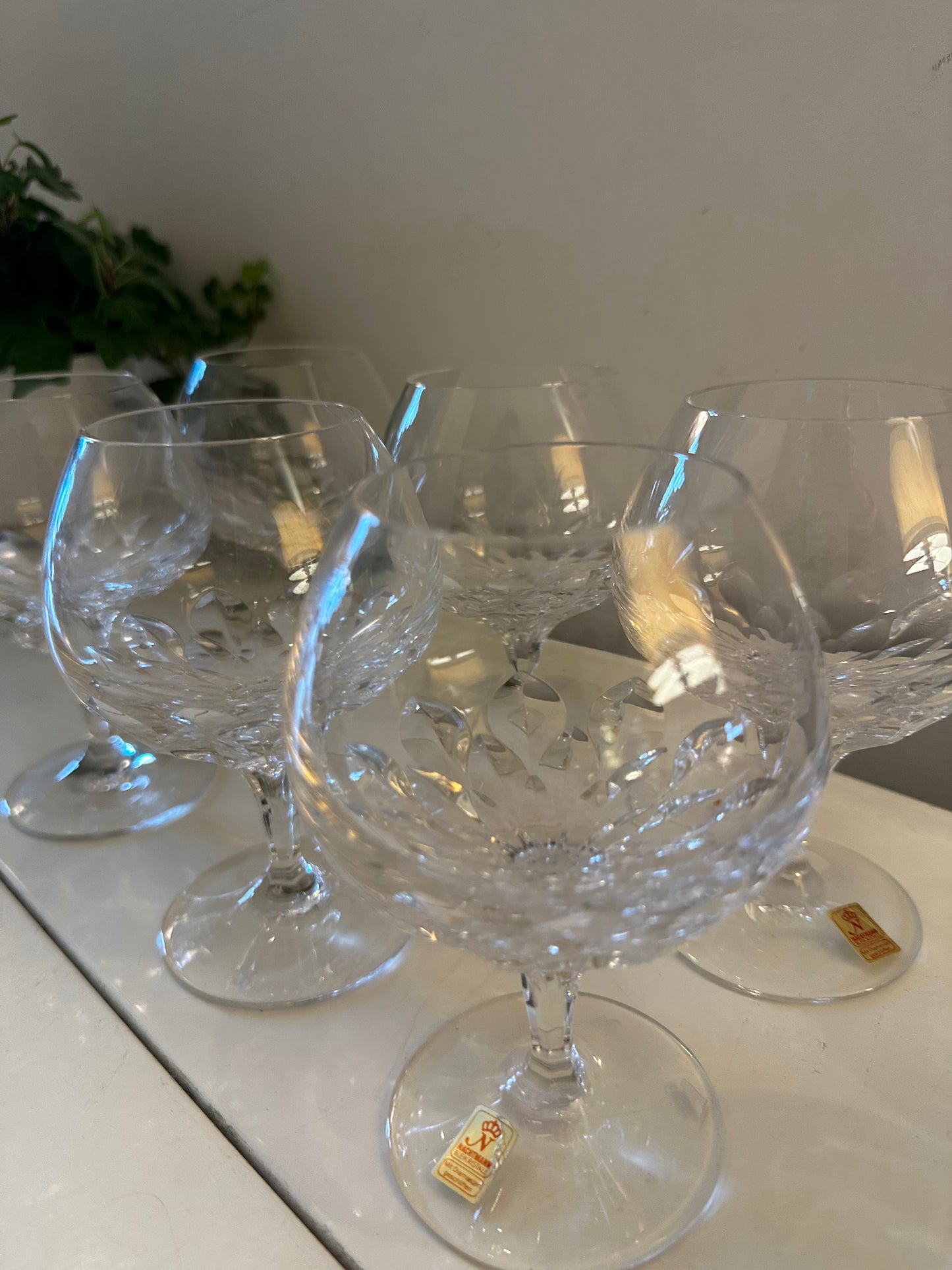 Set van 6 kristallen glazen Nachtmann